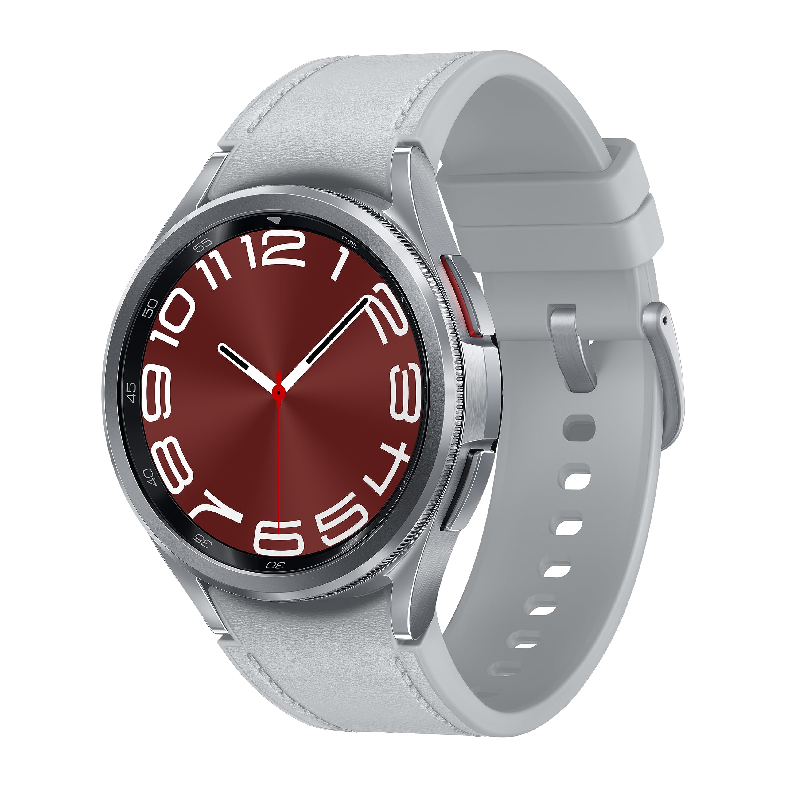 SAMSUNG Galaxy Watch 6 Classic 43mm Bluetooth Smartwatch - Rotating Bezel, Fitness Tracker with Heart Rate Monitor, Sleep Coaching & BIA Sensor | Health Insights & Personalized HR Zones | US Version Silver | Perfect for Workouts, Sleep Tracking & Daily Health Monitoring