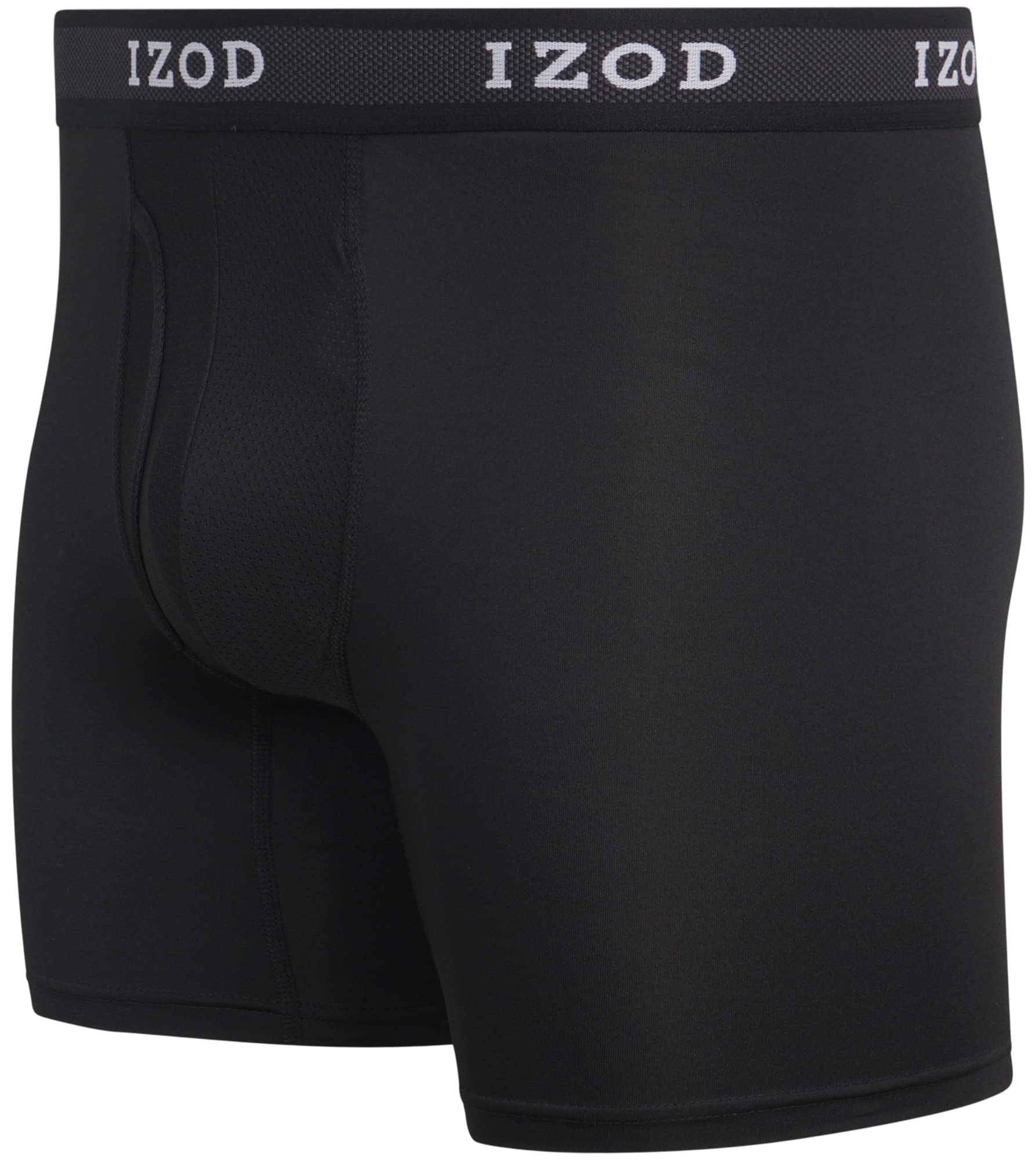 IZOD Men's Performance Boxer Briefs 5-Pack - Breathable Mesh Pouch Underwear for Active Lifestyle | Gym, Workout & Everyday Comfort