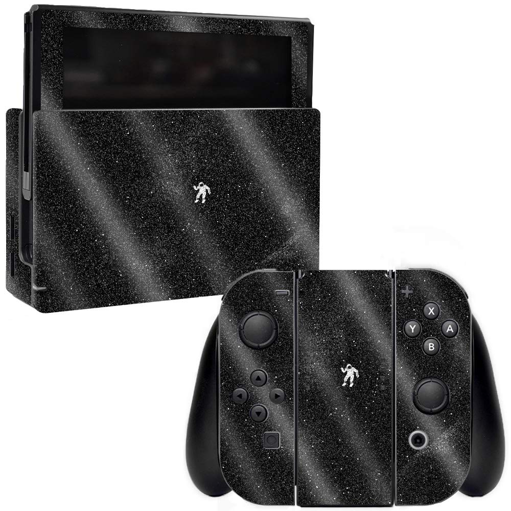 MightySkins Glossy Glitter Skin for Nintendo Switch - Gravity | Protective Durable High-Gloss Gaming Decal | Easy to Apply & Remove | Made in USA | Perfect for Gaming Protection & Customization at Home or Travel