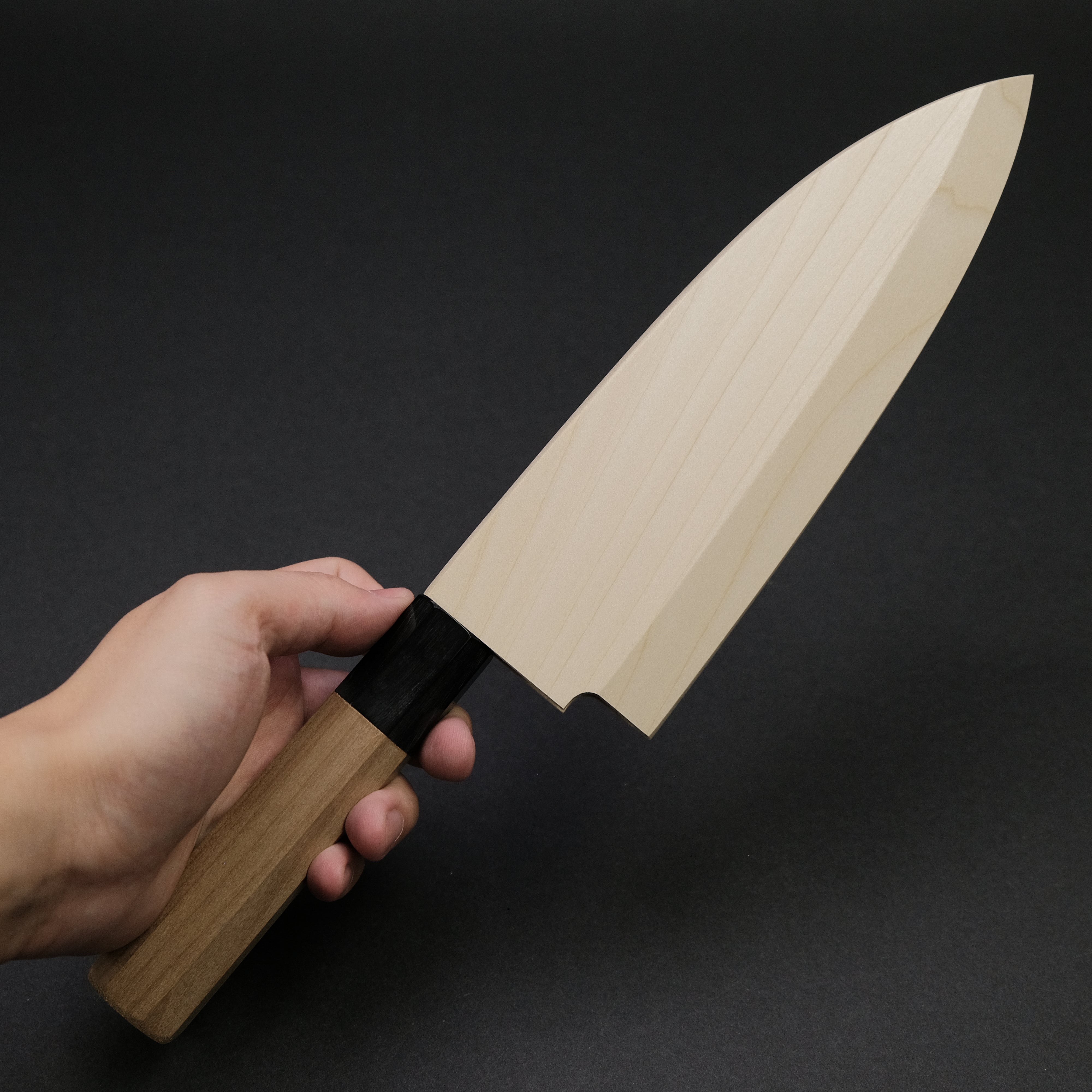 Hitohira Tanaka Manzo White #2 Deba Knife 165mm - Japanese Ho Wood Handle with Saya - Perfect for Sushi, Filleting Fish & Precision Cutting