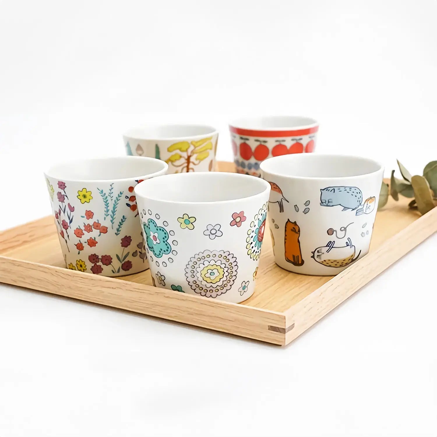 Premium Harekutani Porcelain Soba Choko Cup with Floral Design - Authentic Japanese Sake & Tea Drinking Cup for Traditional Ceremonies, Home Dining & Gift Giving