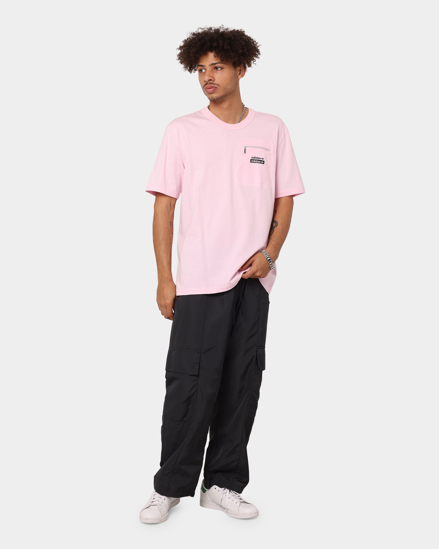 Adidas R.Y.V Loose Fit T-Shirt for Men - Clear Pink Cotton Casual Tee | Gym, Streetwear & Everyday Outfits