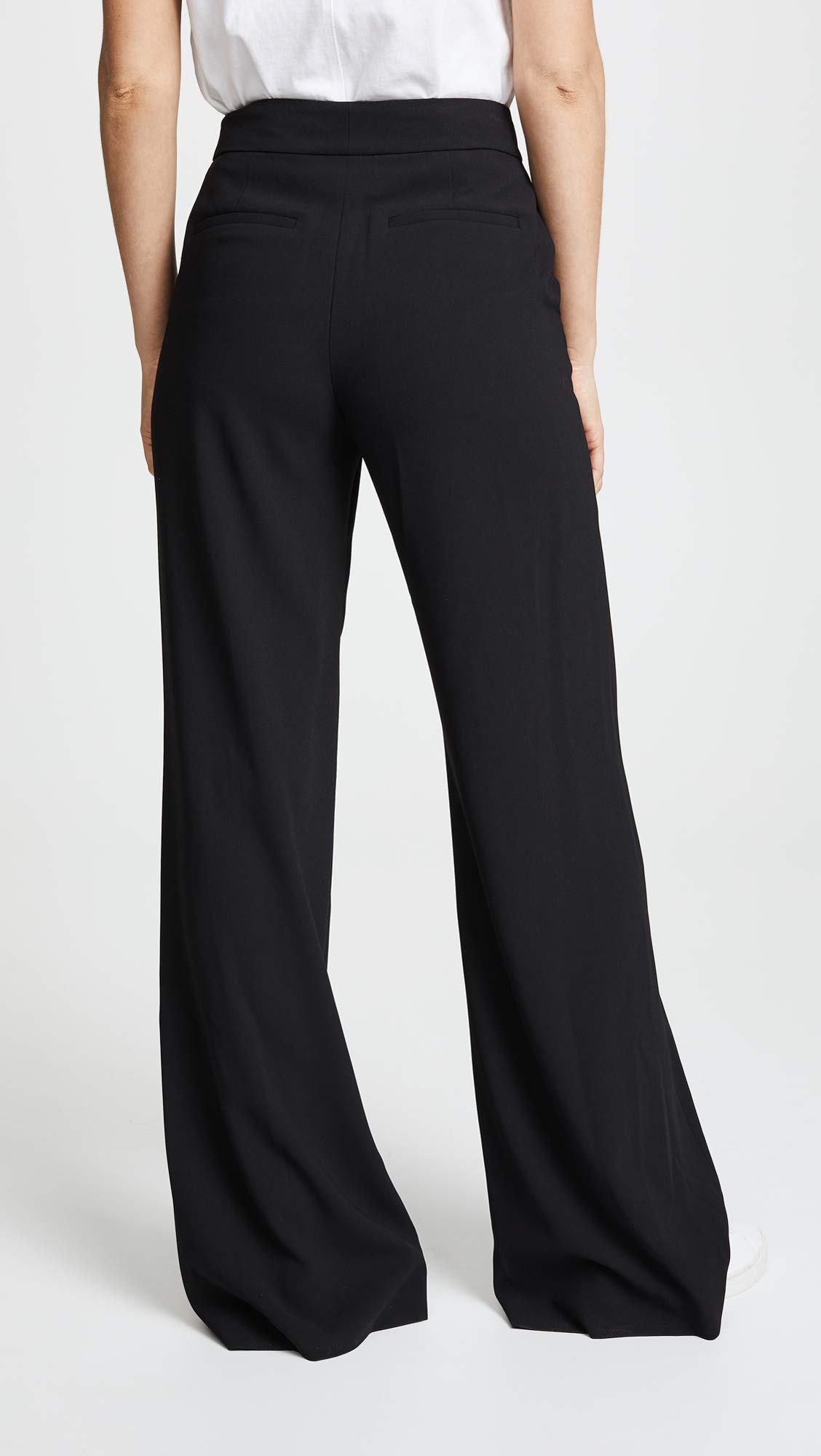 Alice + Olivia Women's Dylan High Waisted Leg Pants - Slimming Stretch Work Pants for Office, Business & Formal Occasions