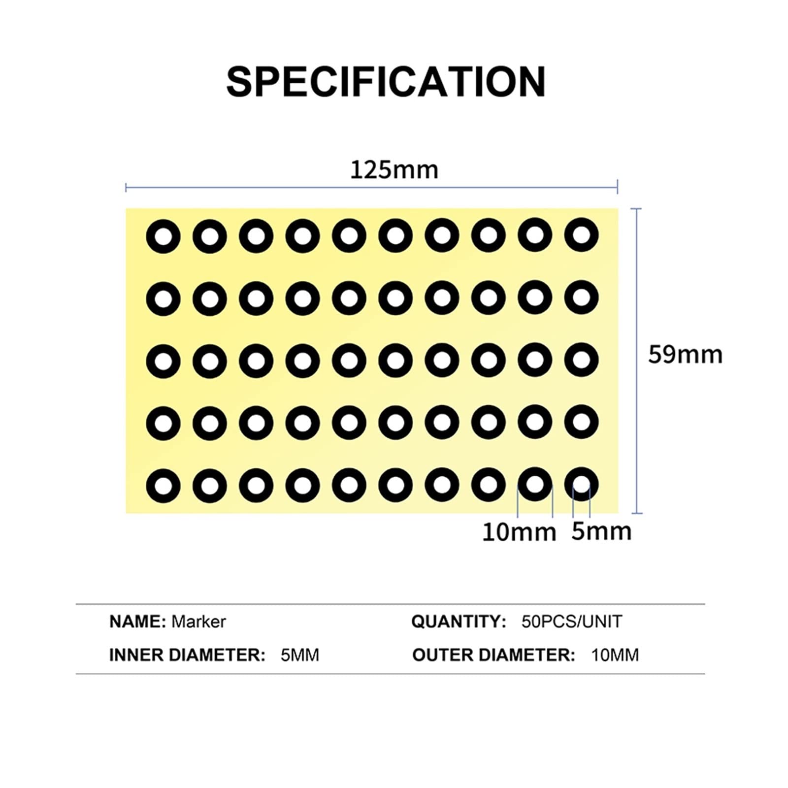 3000 Pcs 5.0mm 3D Scanning Marking Dots - High Visibility Diffuse Reflection Reference Points for 3D Scanners | Perfect for 3D Modeling, Motion Capture & CAD Scanning Projects