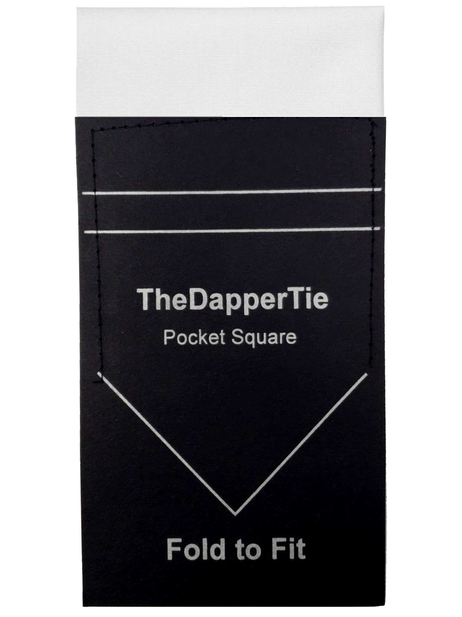 Premium 10-Pack Men's White Cotton Extra Thick Pocket Squares - Pre-Folded & Carded for Formal Events, Weddings & Business Attire