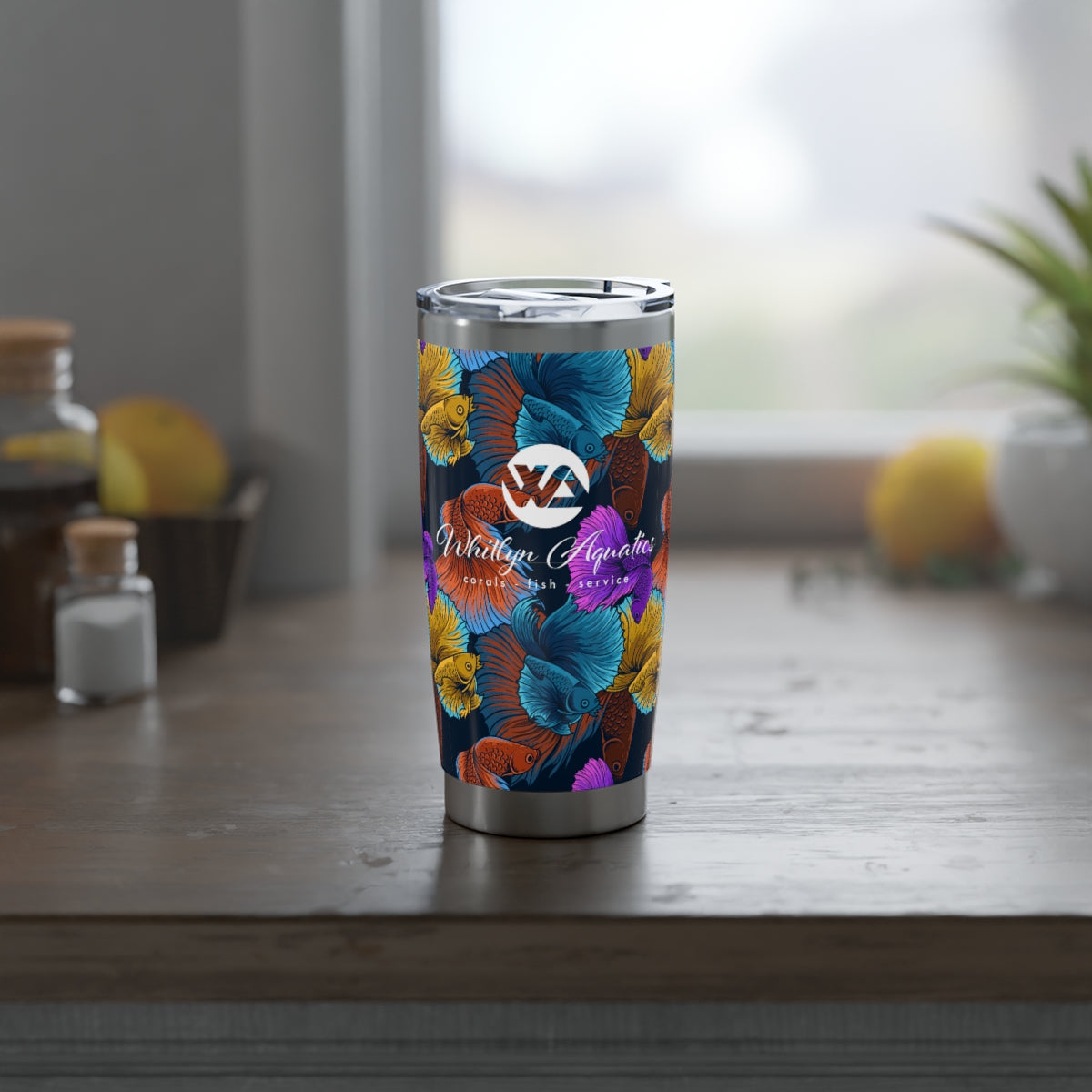 20oz Betta Stainless Steel Tumbler with Lid & Straw - Insulated Travel Mug for Hot & Cold Drinks - Perfect for Office, Gym, Hiking & Outdoor Activities