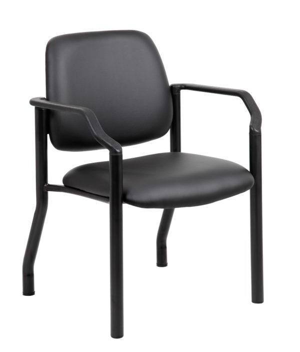 Boss Mid Back Guest Chair with 300 lb Weight Capacity - Antimicrobial Vinyl Office Chair B9591AM - Perfect for Reception Areas, Conference Rooms & Home Offices