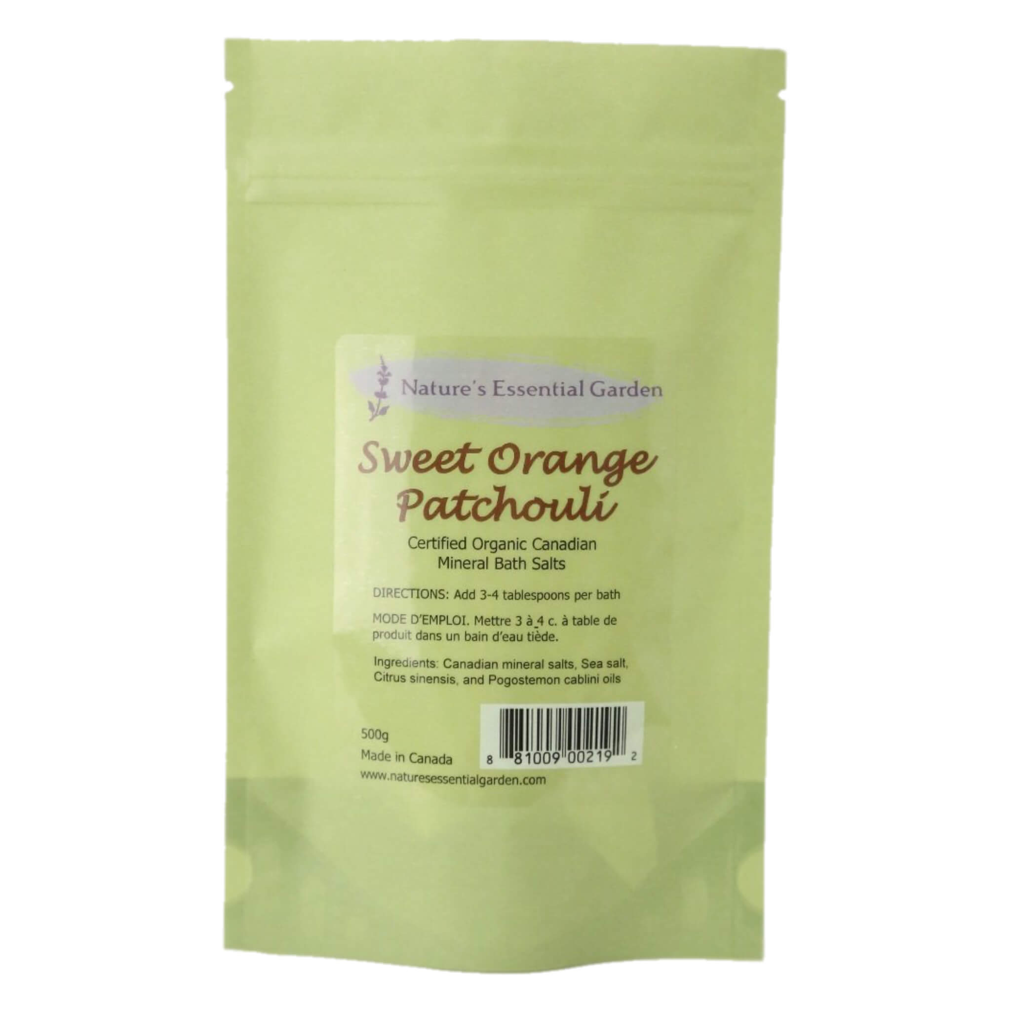 Organic Sweet Orange Patchouli Bath Salts for Relaxation & Stress Relief – Perfect for Spa Nights & Self-Care Rituals