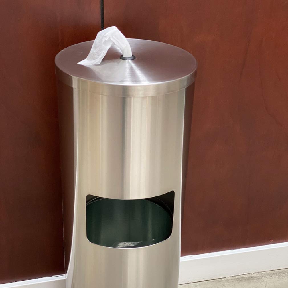 Modern Stainless Steel Trash Can with Lid - Kitchen & Bathroom Waste Bin for Home, Office, Restaurant - Odor-Proof & Durable Garbage Container for Indoor Use