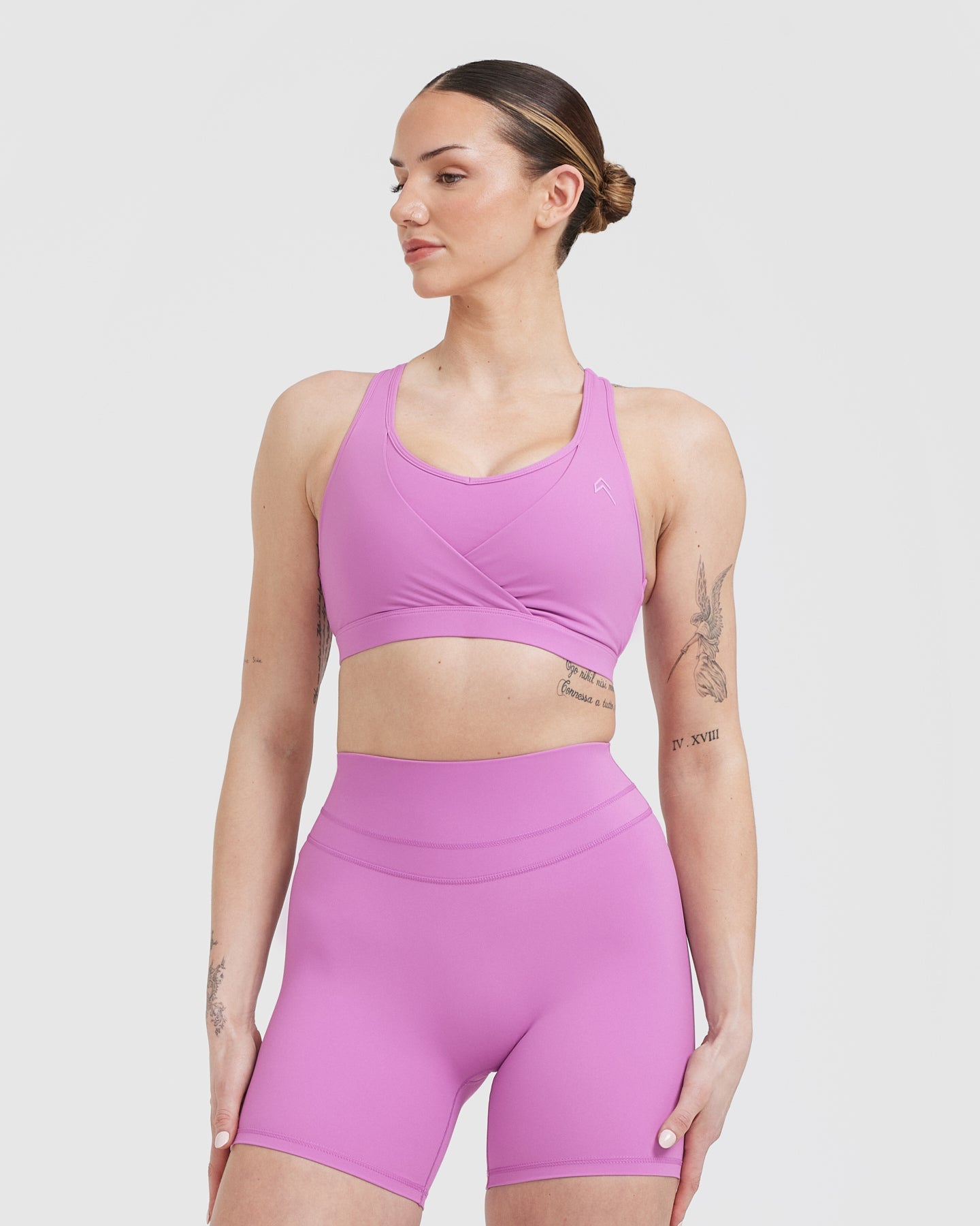 High Support Orchid Purple Sports Bra for Women - Seamless Workout Top for Running, Yoga & Gym