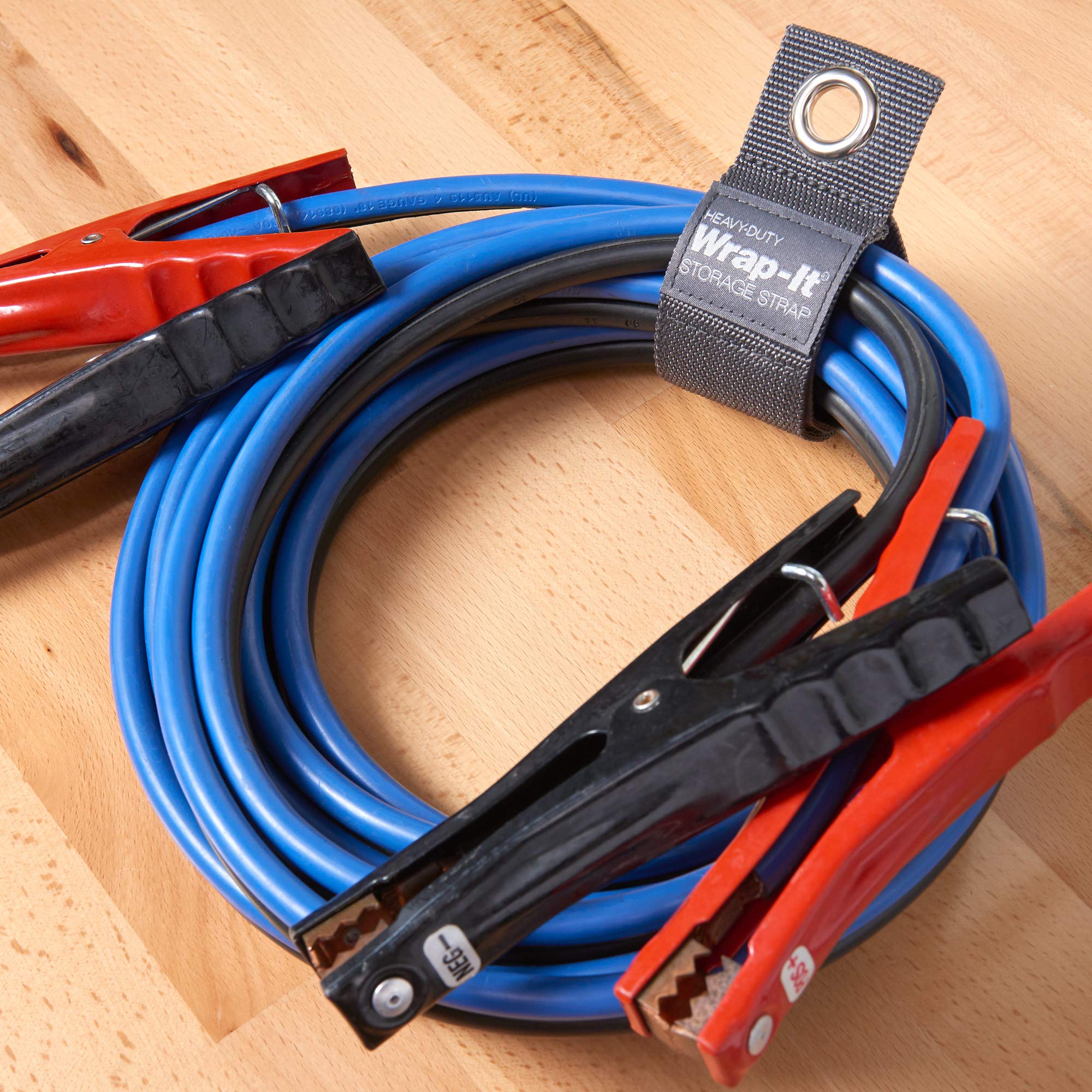 Heavy-Duty Hook & Loop Straps 10-Pack - Cord & Hose Organizer for Garage Storage