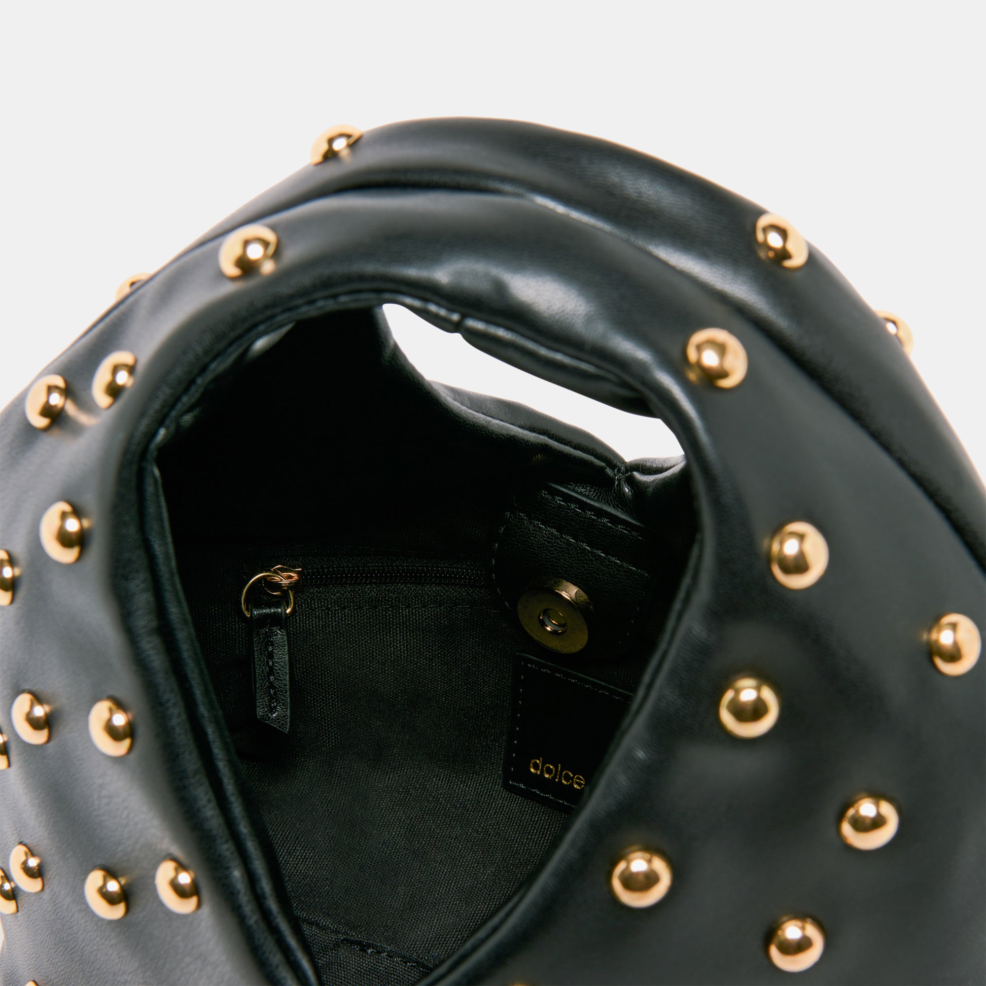 DAHLIA Women's Black Leather Handbag - Stylish Stella Crossbody Purse for Work, Travel & Evening Out