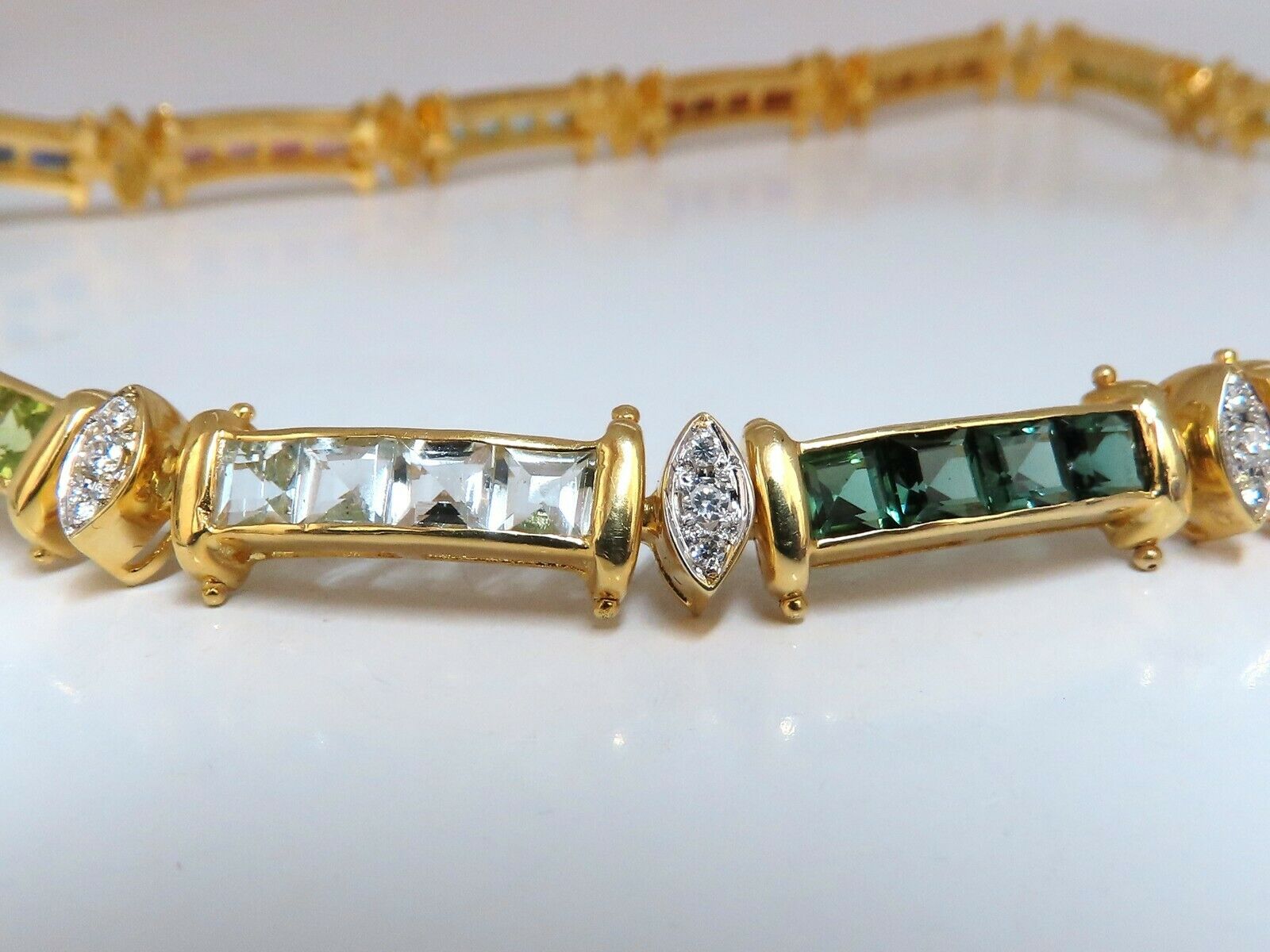 50-Piece Natural Gemstone Necklace Set - Garnet, Tourmaline, Aquamarine, Peridot, Citrine, Topaz & Diamond | Elegant Jewelry Gift for Women, Bridal Party, Anniversary & Special Occasions