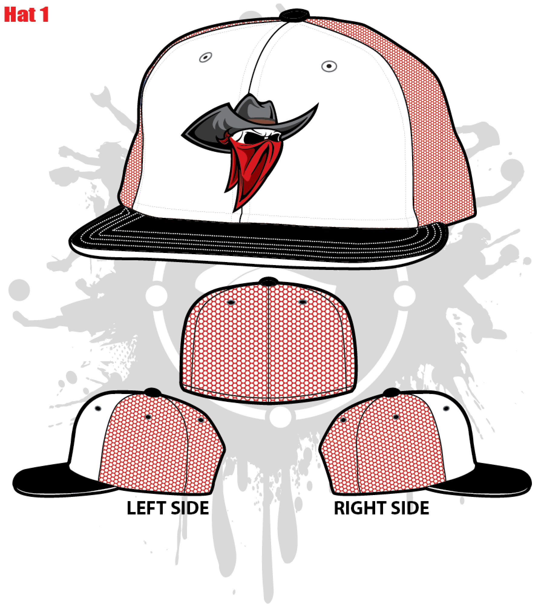 Bandits 10U Baseball Cap - Adjustable Snapback Hat for Youth & Kids - Perfect for Baseball Games, Sports, and Outdoor Activities