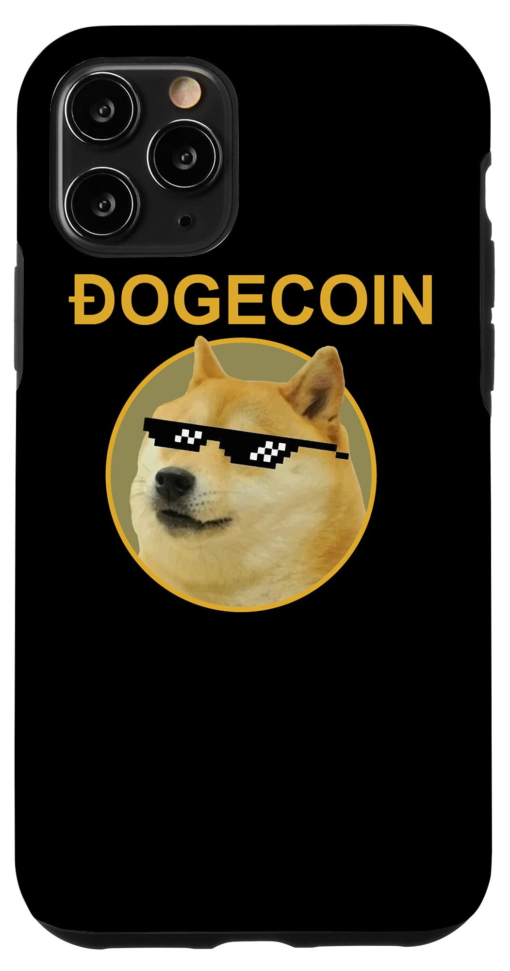 iPhone 11 Pro Case with Dogecoin Logo - Funny Crypto Meme 'Doge to the Moon' Design for Men - Perfect for Crypto Enthusiasts & Meme Lovers