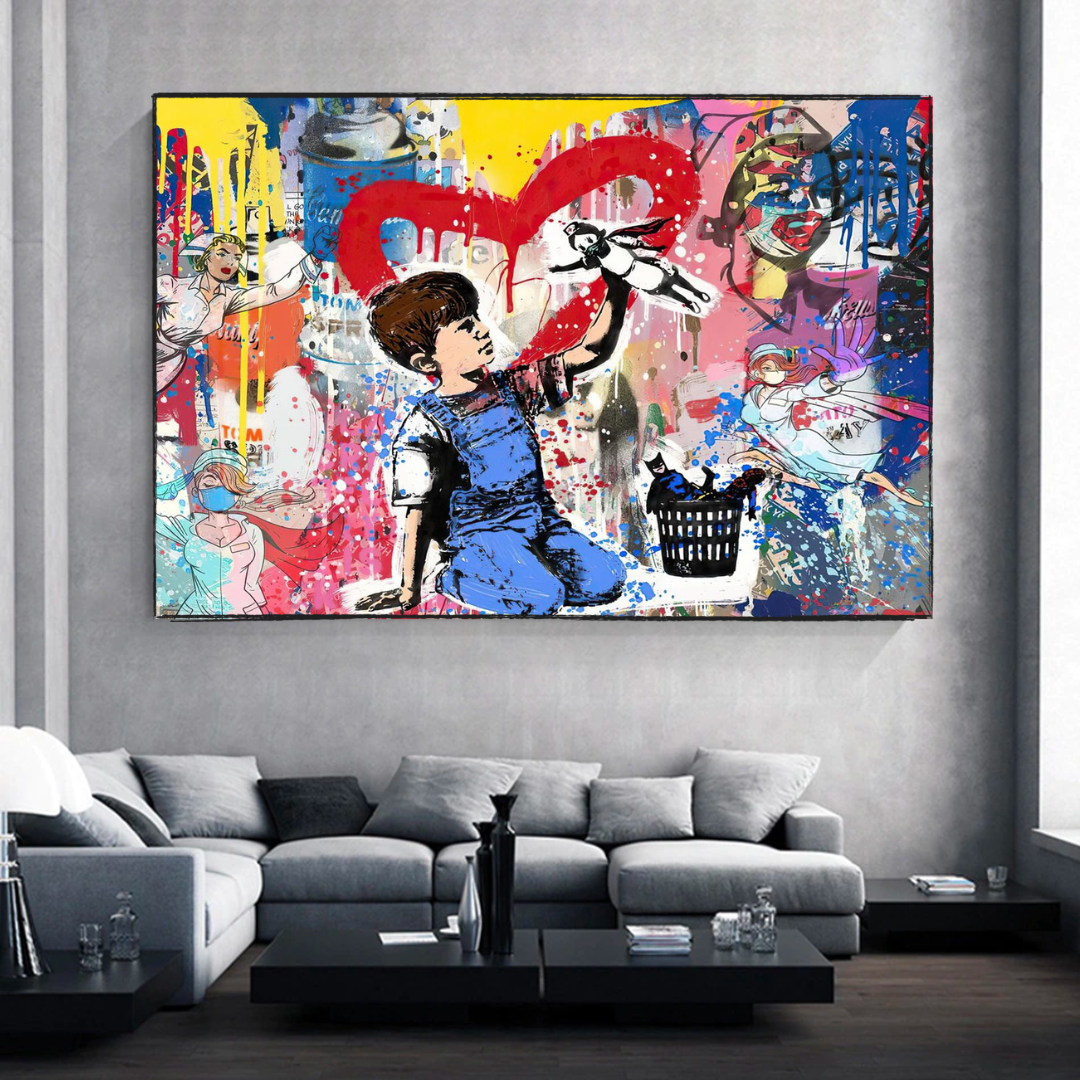 Banksy Life is Beautiful Art Collection - Limited Edition Street Art Prints for Home & Office Decor | Perfect for Urban Art Lovers & Modern Interior Design
