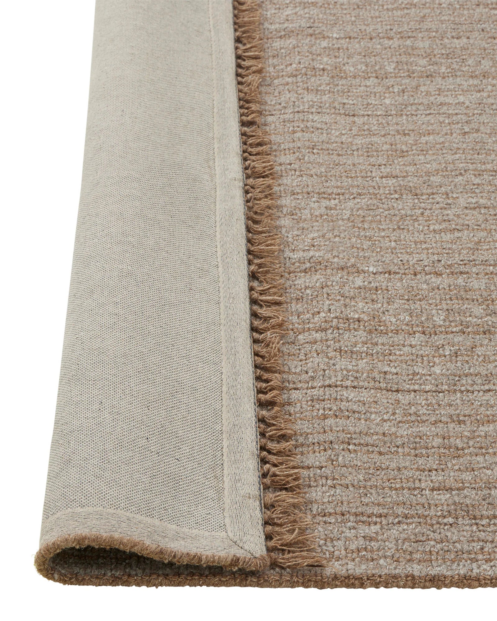 Handmade Puglia Rug in Soft Taupe - Boho Chic Area Rug for Living Room, Bedroom & Nursery