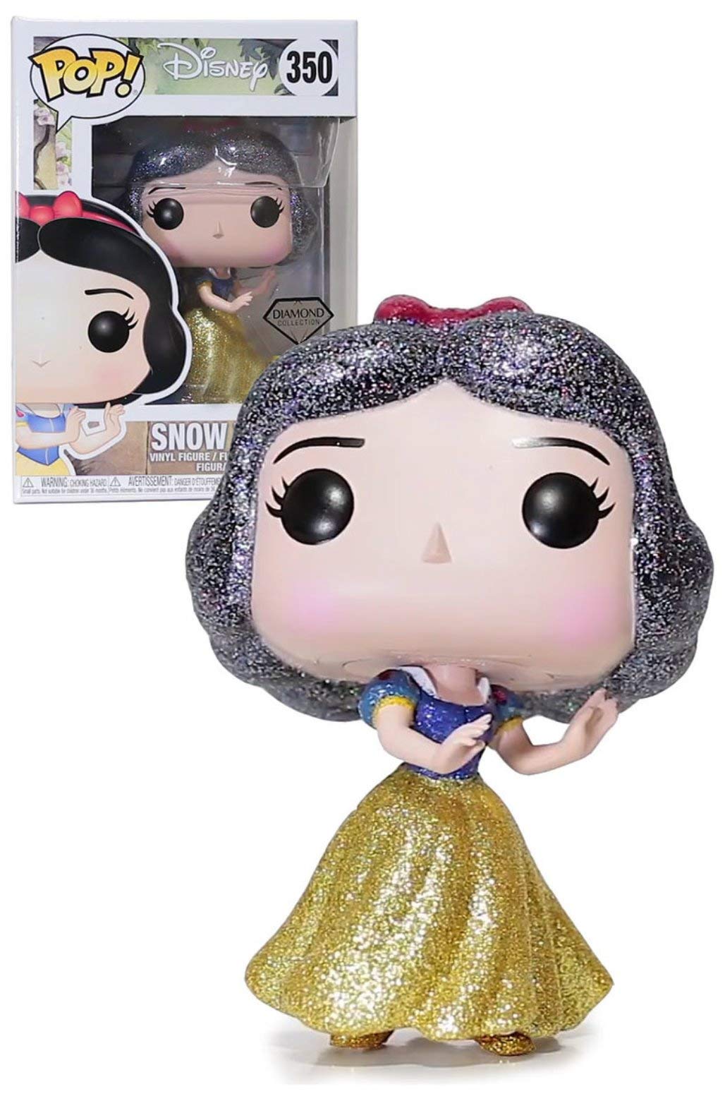 Funko Pop! Disney Snow White Glitter Diamond Collection Exclusive Vinyl Figure #350 - Perfect for Disney Collectors & Gift Giving