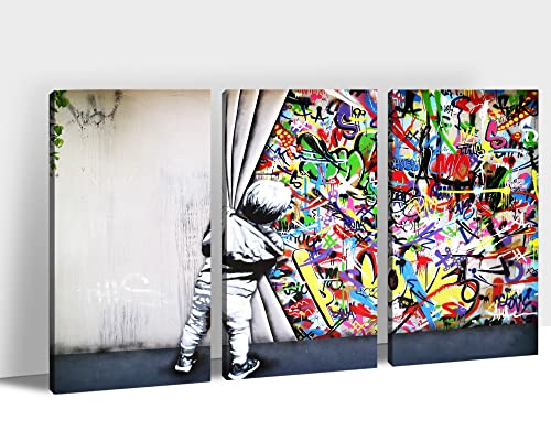 3 Pieces Graffiti Canvas-28