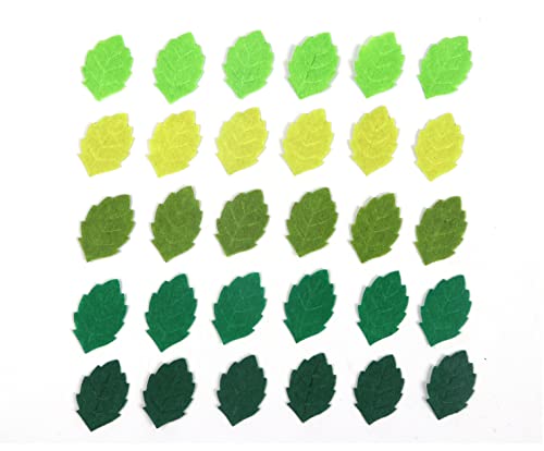 200 Felt Greens Leaf-5 Colors