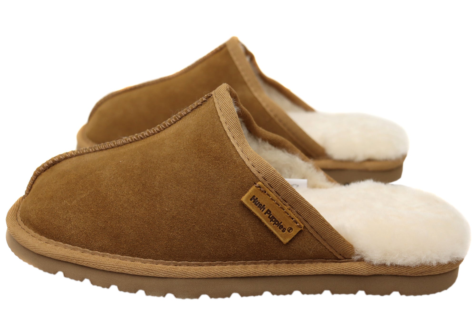 Hush Puppies Loch Men's Comfortable Open Back Slippers - Soft Indoor/Outdoor House Shoes for Relaxing at Home & Quick Errands