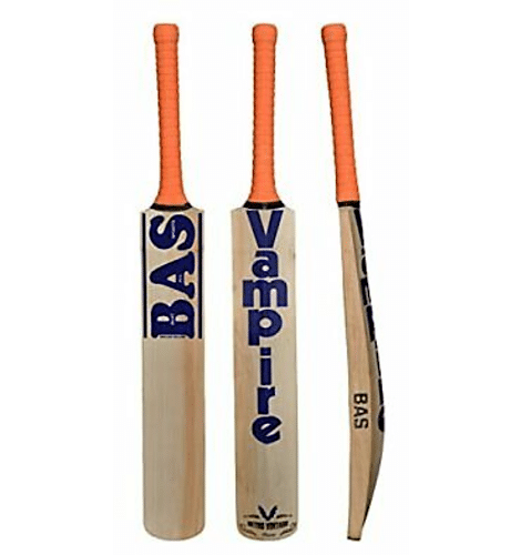 BAS Vampire MSD Retro Vintage Classic Cricket Bat - Authentic Wooden Cricket Bat for Professional & Casual Play - Perfect for Matches, Training, and Backyard Games