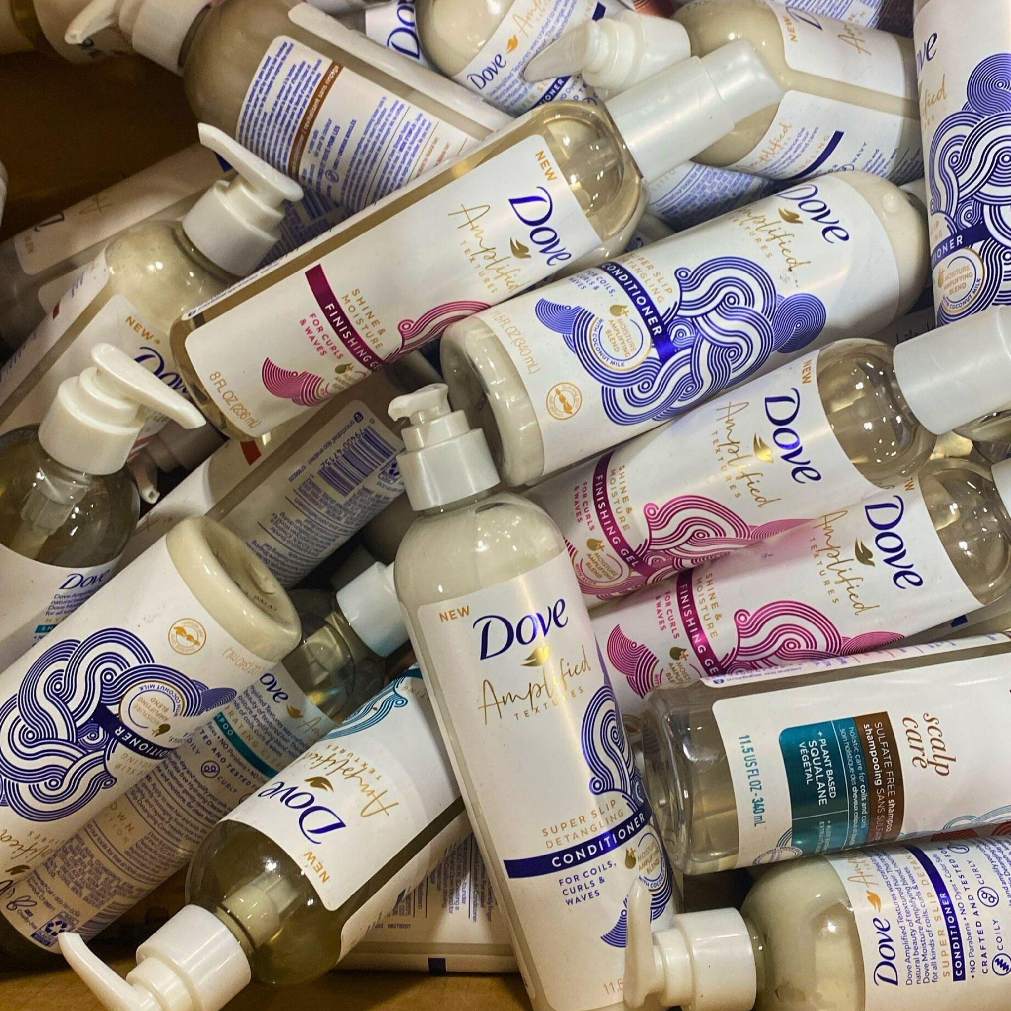 Dove Amplified & Crown Collection Mix - 32 Pcs Hair Care Set for Women | Shampoo & Conditioner for Daily Use, Travel & Salon Styling