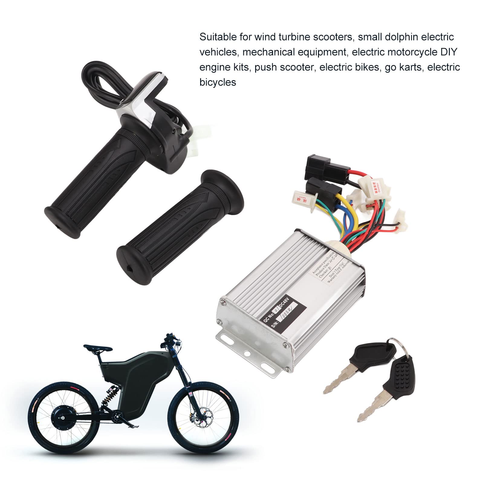 48V 1000W Brush Motor Speed Controller - Electric Bike & Scooter Speed Regulator Modulator Box for DC Motors | Perfect for DIY E-Bike Upgrades & Scooter Repairs