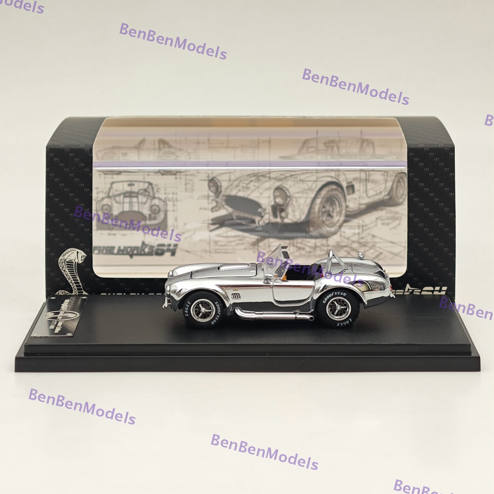 Fine Works Ford SHELBY COBRA 427S/C 1:64 Scale Diecast Model Car - Limited Edition Collectible for Display, Racing Enthusiasts & Car Lovers