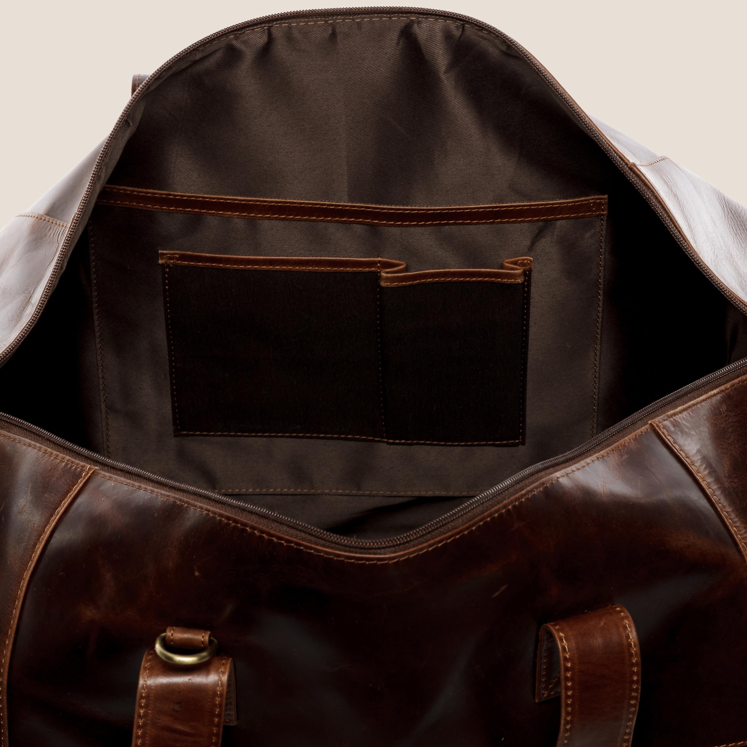Premium Genuine Leather Travel Duffel Bag - SID & VAIN Bristol XXL 65cm Weekender Holdall for Men & Women | Business Trips, Gym, Weekend Getaways & Air Travel