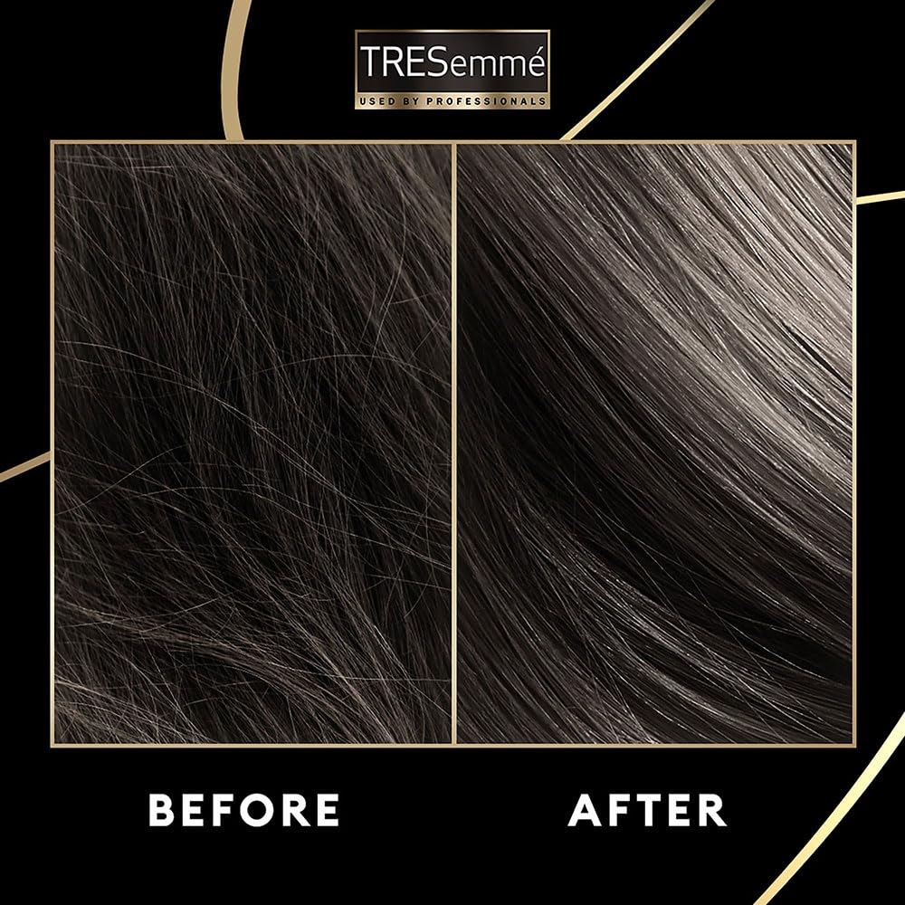 TRESemme Keratin Smooth Conditioner 190ml - Keratin & Moroccan Argan Oil Formula for Smoother, Shinier Hair - Frizz Control & Nourishment Lasts 72 Hours - Unisex Hair Care - Perfect for Daily Use, Salon-Like Results at Home