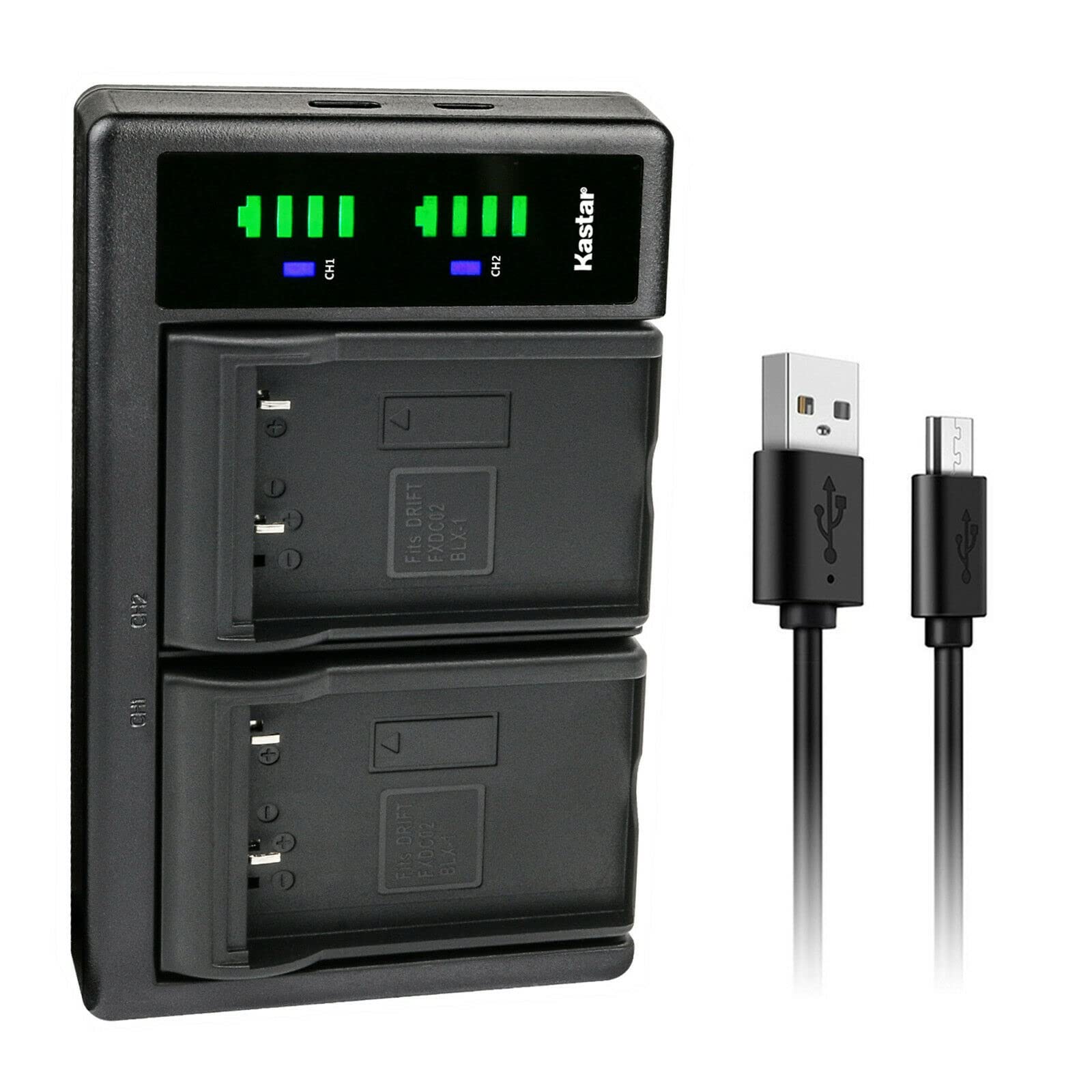 Kastar LTD2 USB Battery Charger for Olympus OM System BLX-1 Battery & BCX-1 Charger | Compatible with OM-1 Camera | Fast Charging & Portable Power Solution | Perfect for Travel, Outdoor Photography & Vlogging
