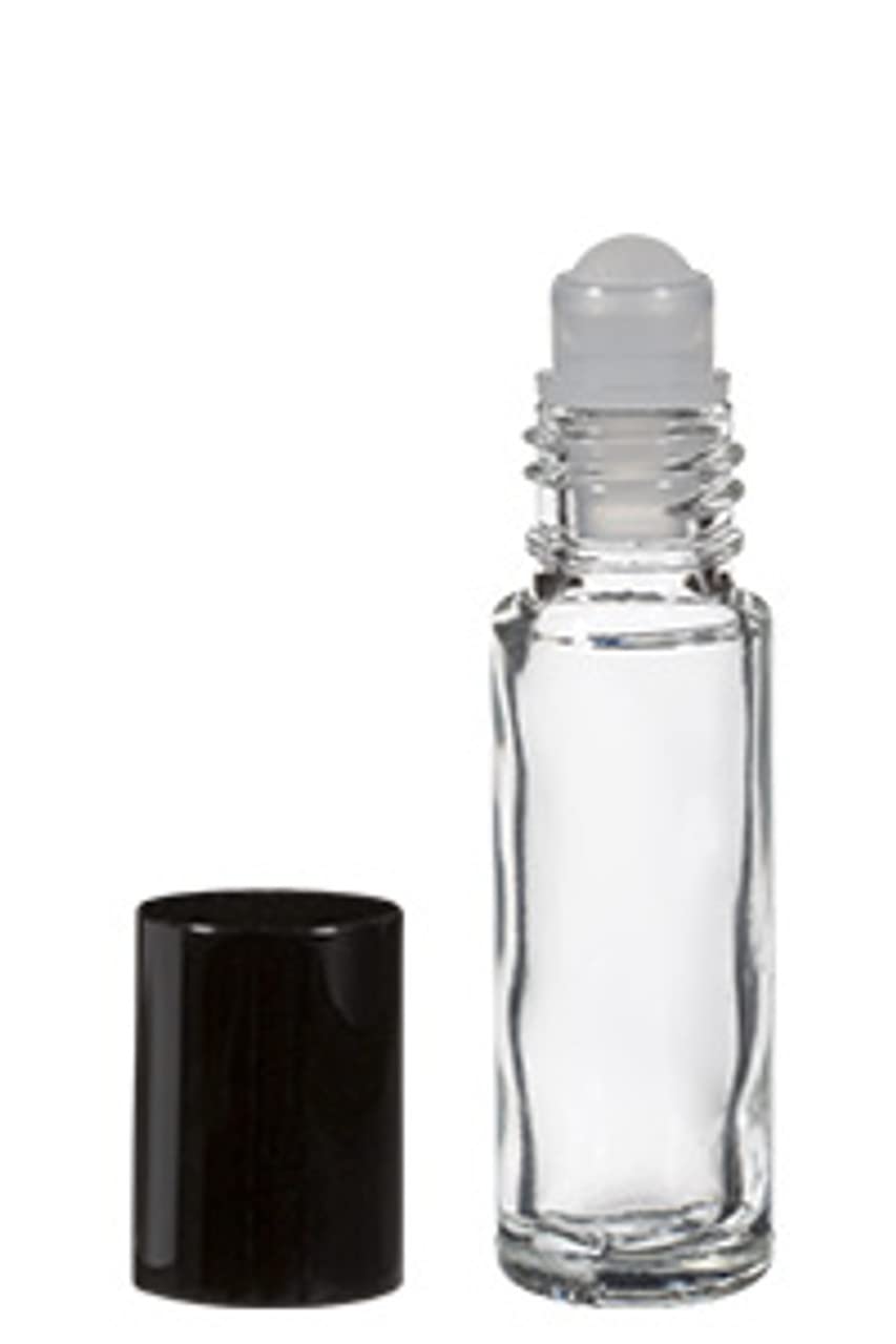 Refillable Roll-On Glass Perfume Bottles (2 Pack) - 1/3oz (10ml) Travel Size - Plain & Swirl Design for Purse, Gym Bag, or Travel Essentials - Perfect for DIY Fragrances & Essential Oils