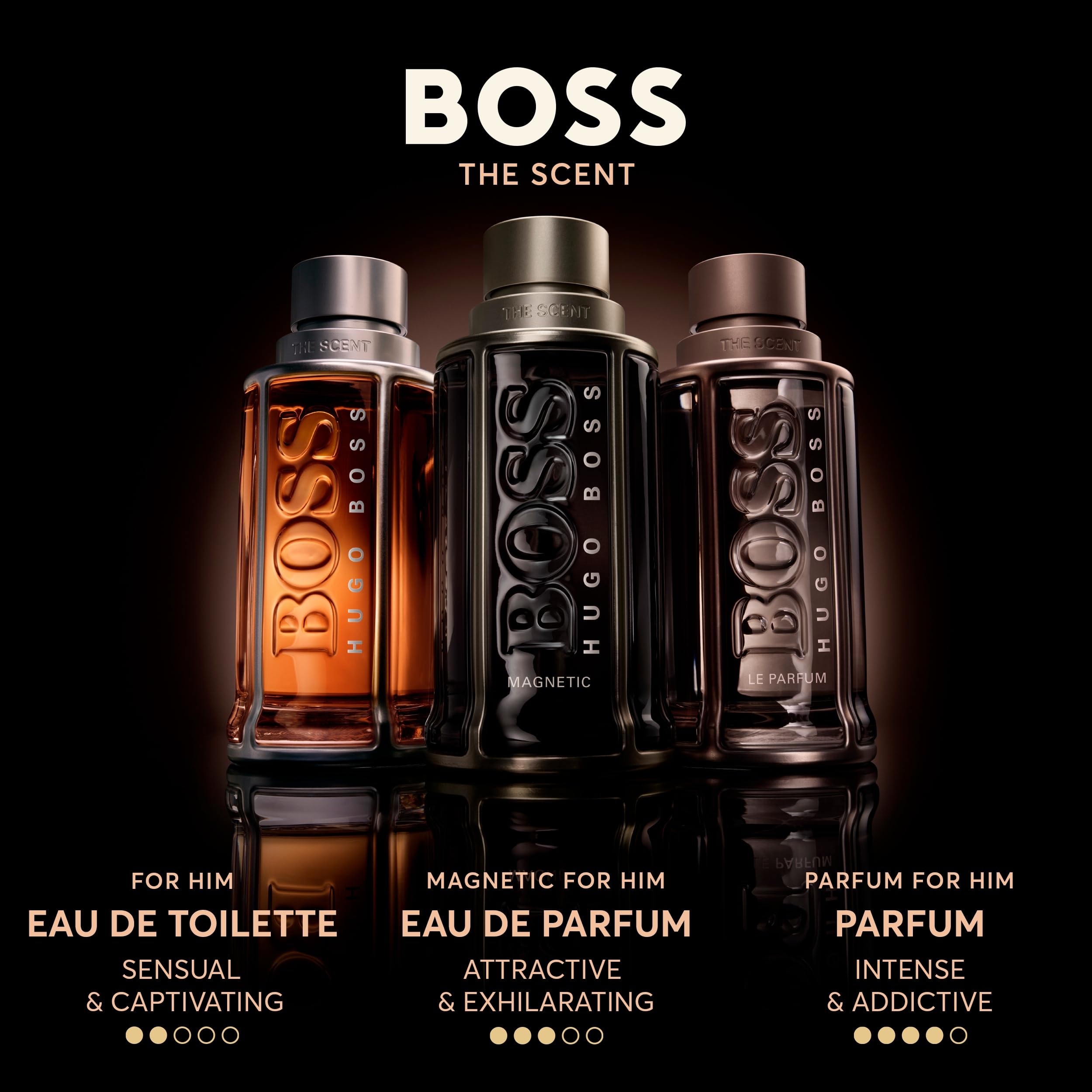 Hugo Boss The Scent Eau de Toilette for Men - Amber Cologne with Ginger, Manika Fruit & Leather Notes - Long Lasting Fragrance - Perfect for Date Night, Office & Special Occasions