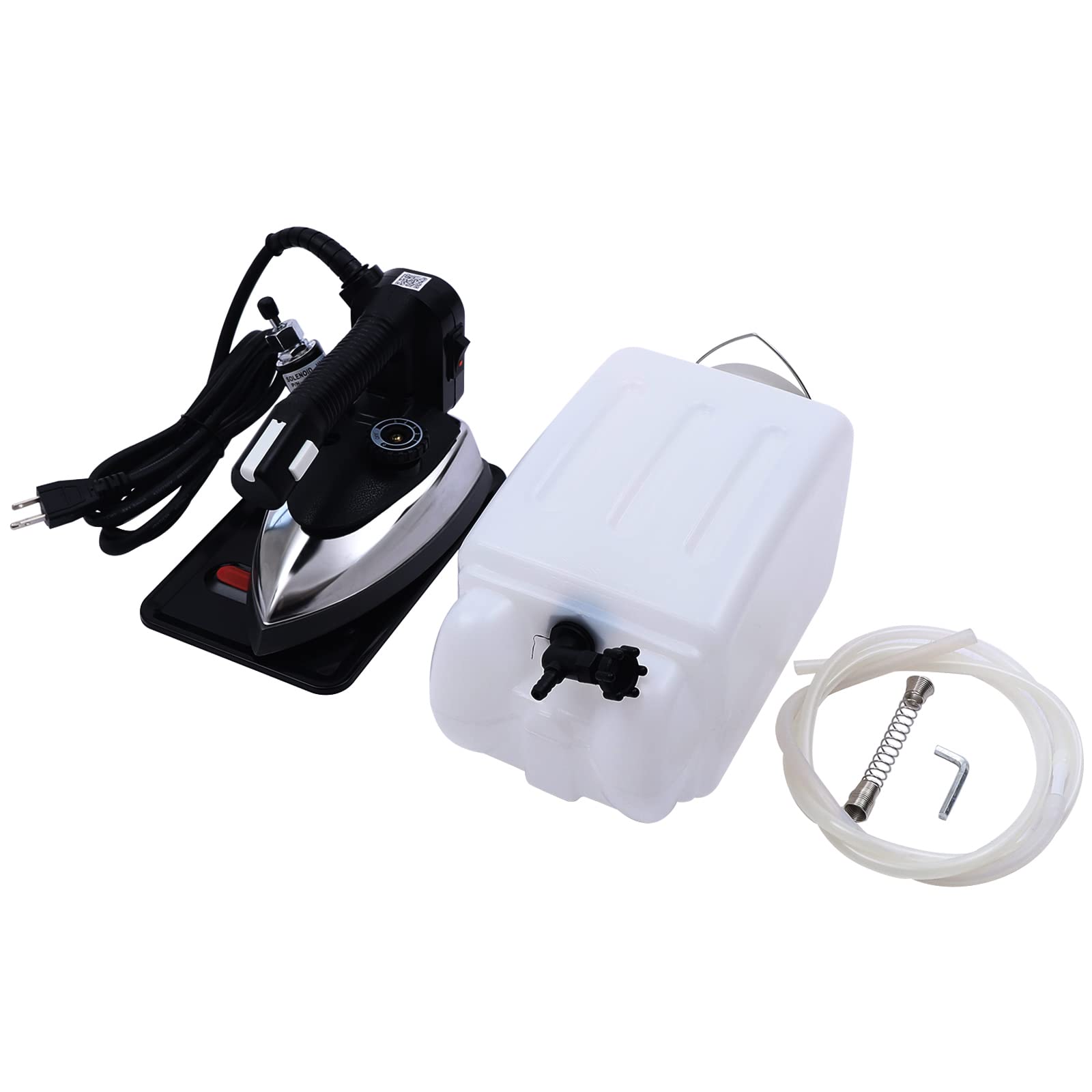 1000W Commercial Steam Iron with 3L Tank - Industrial Electric Steamer for All Fabrics (60~220℃, 110V) - Durable Wear-Resistant & Non-Stick Soleplate - Perfect for Laundry Business, Tailoring Shops & Home Use