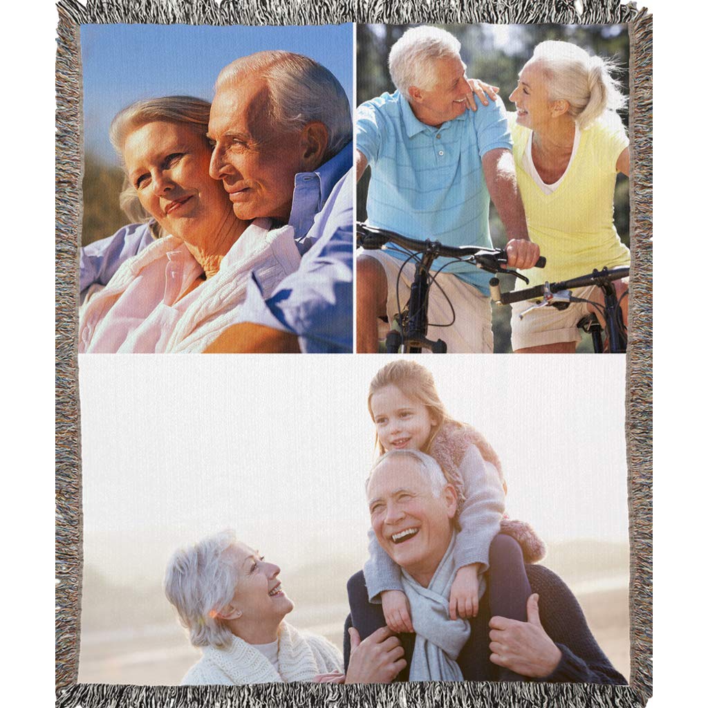 Personalized Photo Woven Blanket - Custom 50