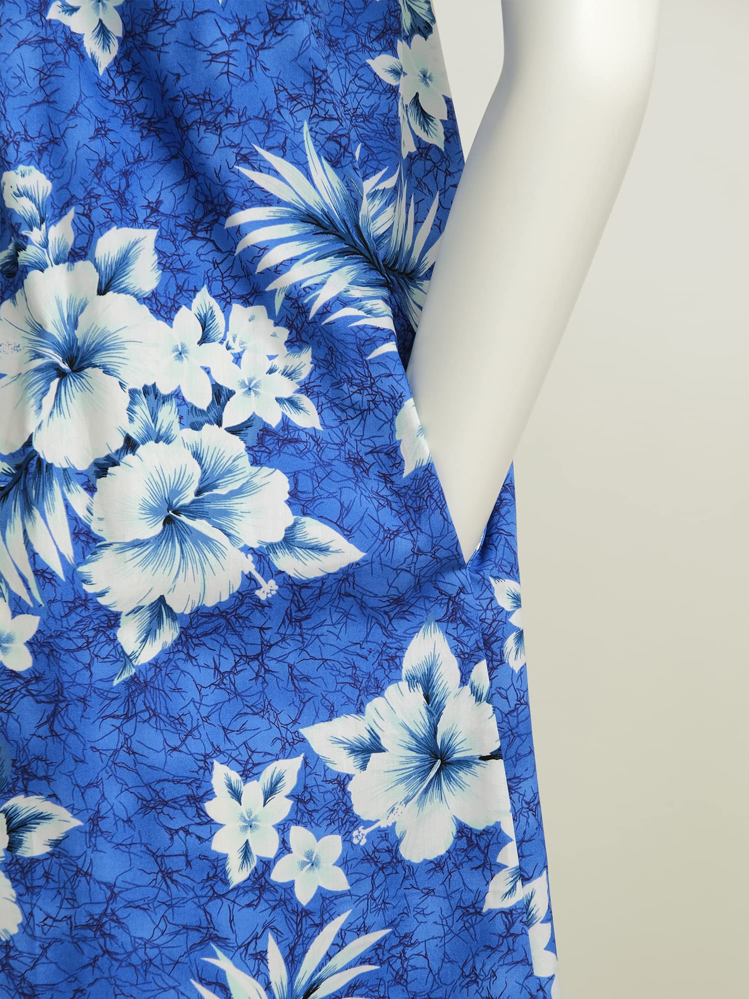 Stylish Cotton Hawaiian Midi Muumuu Dress for Women - Floral Summer Beach Dress, Perfect for Vacation, Luau Party & Tropical Getaways