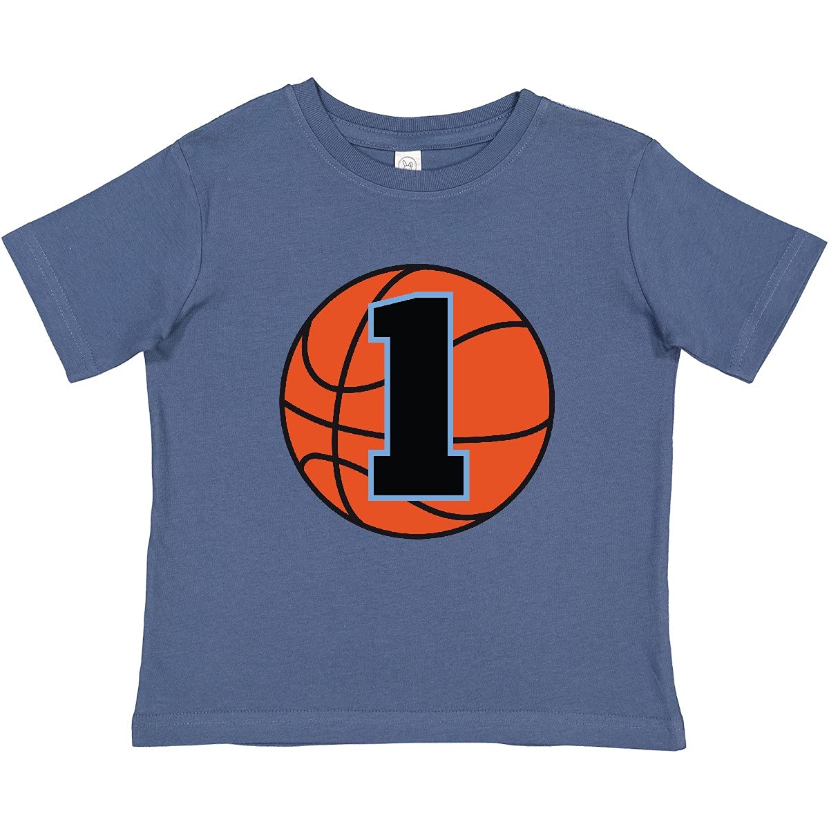 Inktastic Basketball 1st Birthday T-Shirt for 1 Year Old Baby - Cute First Birthday Outfit for Boys Girls, Basketball Theme Party Gift
