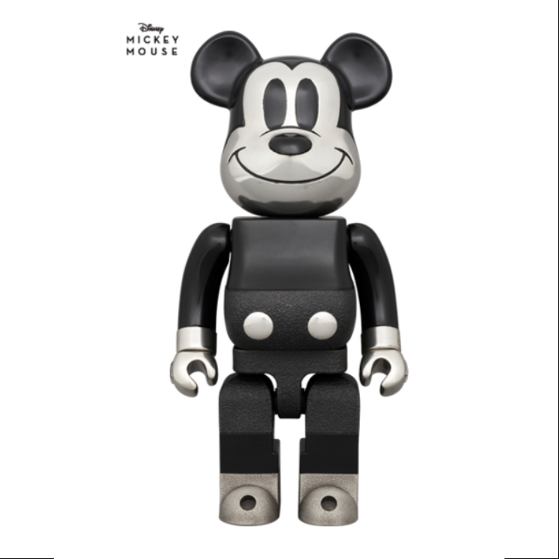 Royal Selangor Mickey Mouse 400% Be@rbrick B&W Version - Limited Edition 2024 Collectible Figure | Perfect for Disney Fans, Toy Collectors & Home Decor