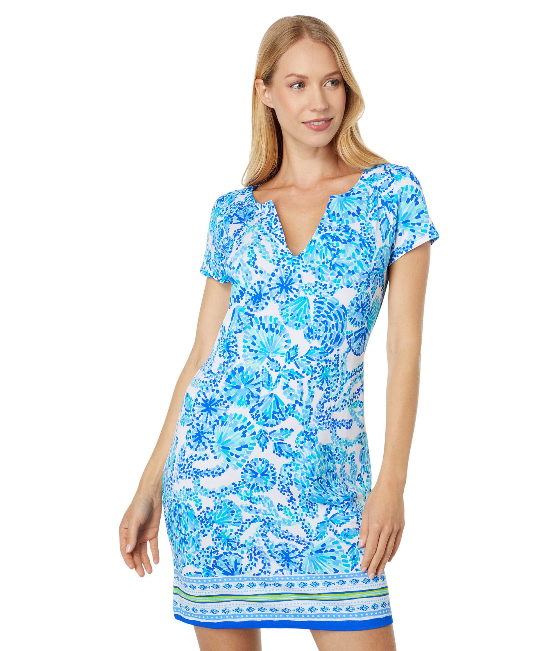 Lilly Pulitzer Women's Sophiletta Dress - Now You Sea Me Floral Print Summer Sundress | Beach Wedding, Vacation & Party Wear