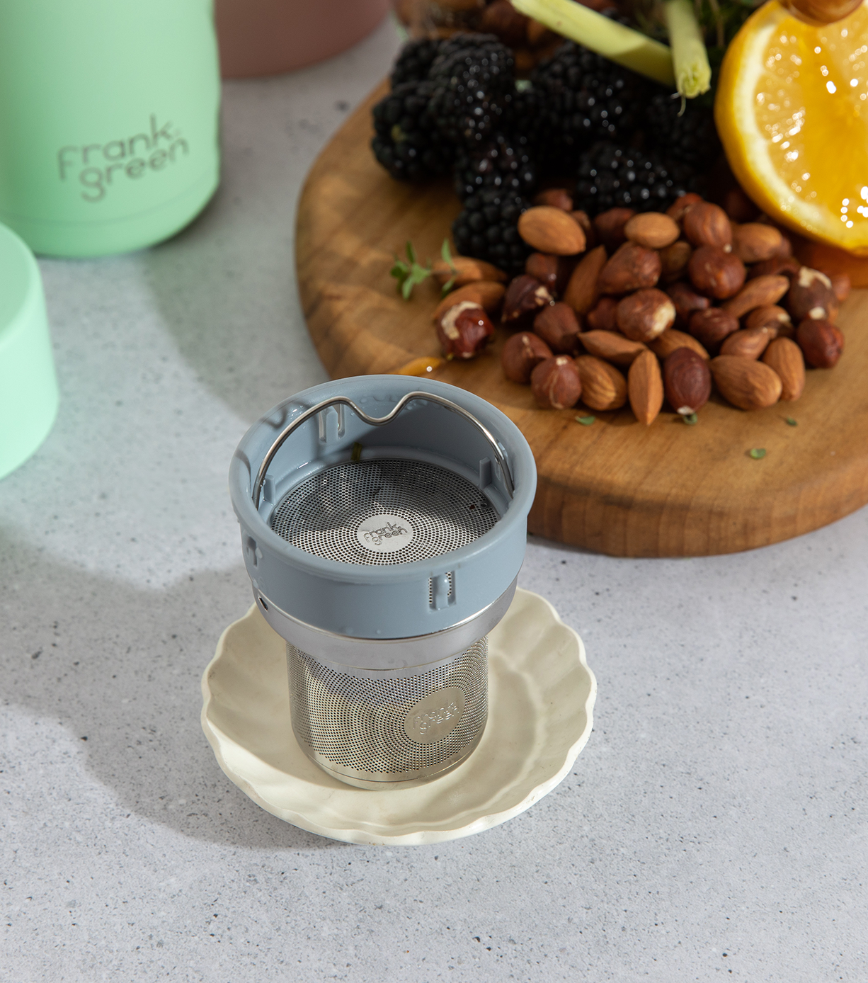 Premium Stainless Steel Tea Infuser with Handle - Fine Mesh Loose Leaf Tea Strainer for Hot & Iced Tea - Perfect for Home, Office, or Travel Use