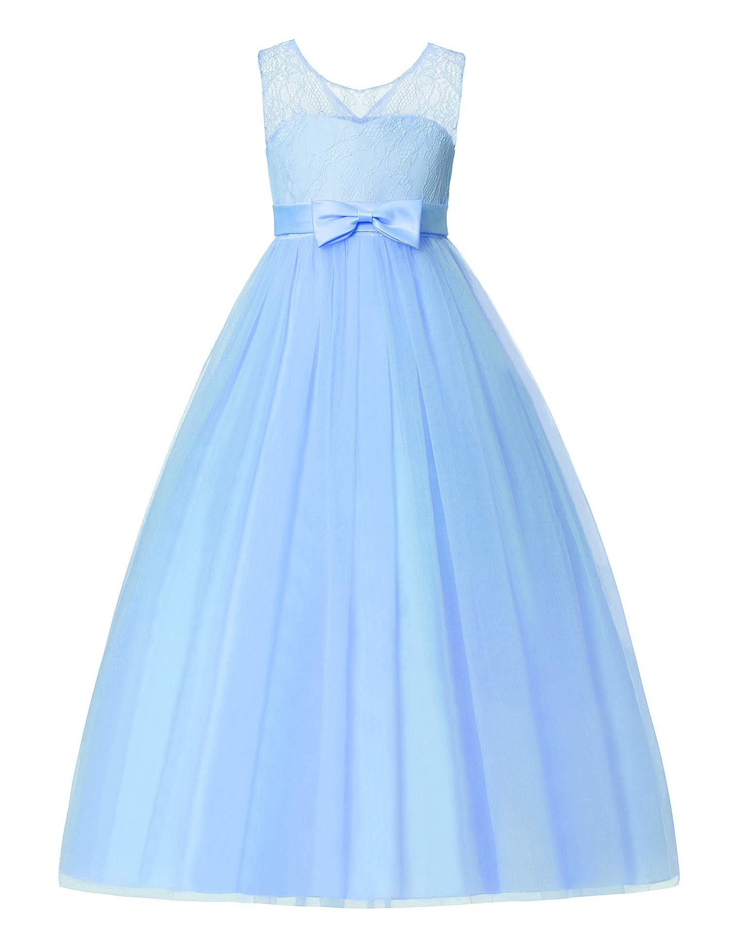 DOCHEER Girls Pageant Ball Gown - Flower Girl Dress for Kids Wedding, Party & Special Occasions | Elegant Princess Dress for Birthday, Pageants & Formal Events
