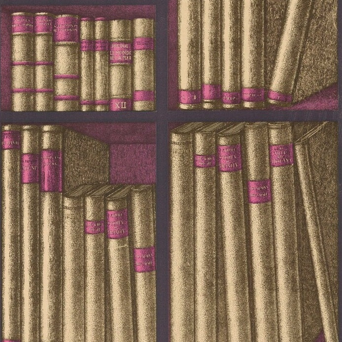 Ex Libris Multi Color Wallpaper by Cole & Son – Premium Peel & Stick Wallpaper for Living Room, Bedroom & Office Decor