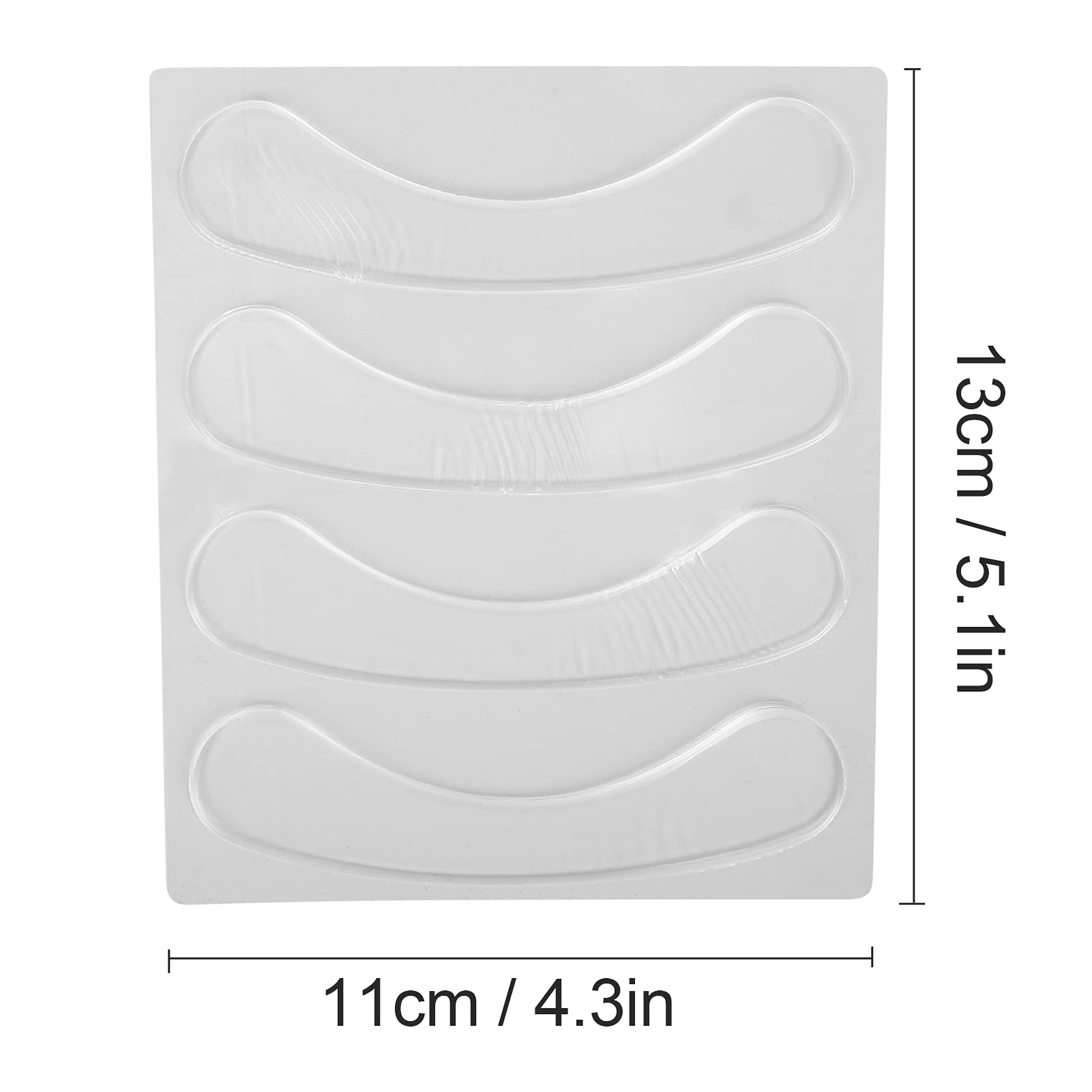 4pcs Reusable Silicone Lip Anti-Wrinkle Patches - Transparent Wrinkle Smoothing Patches for Lips & Smile Lines, Overnight Treatment for Fine Lines - Perfect for Nighttime Skincare & Anti-Aging Routine