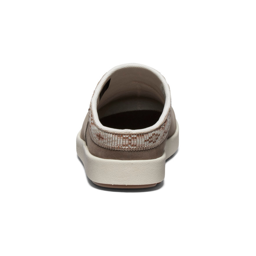 Women's Elle Suede Mule Slip-On Shoes - Brindle/Birch Color | Comfortable & Stylish Loafers for Casual Wear, Office & Everyday Outfits