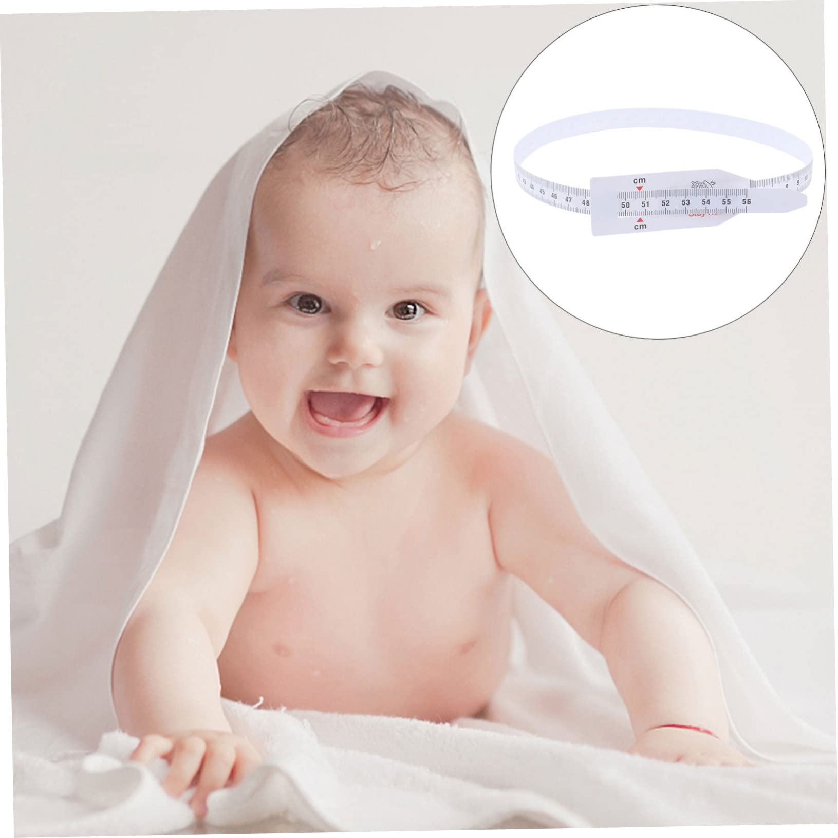 VILLCASE 24-Piece Kids Head Measuring Tape Set - Soft Fabric Stickers for Infant & Toddler Length Measurement, Scarf Accessories - Perfect for Baby Growth Tracking, Pediatric Checkups & DIY Sewing Projects