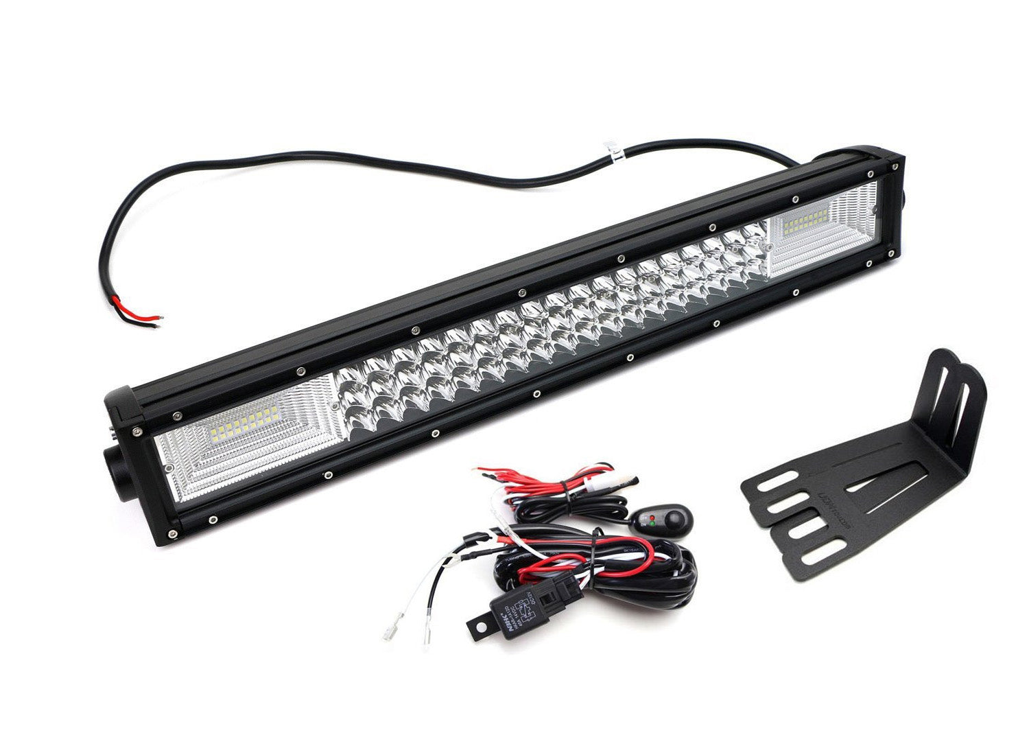Flood/Spot Beam LED Light Bar with Lower Bumper Mounts & Wiring Kit for RAM 2500 3500 Trucks - Off-Road, Night Driving & Emergency Lighting