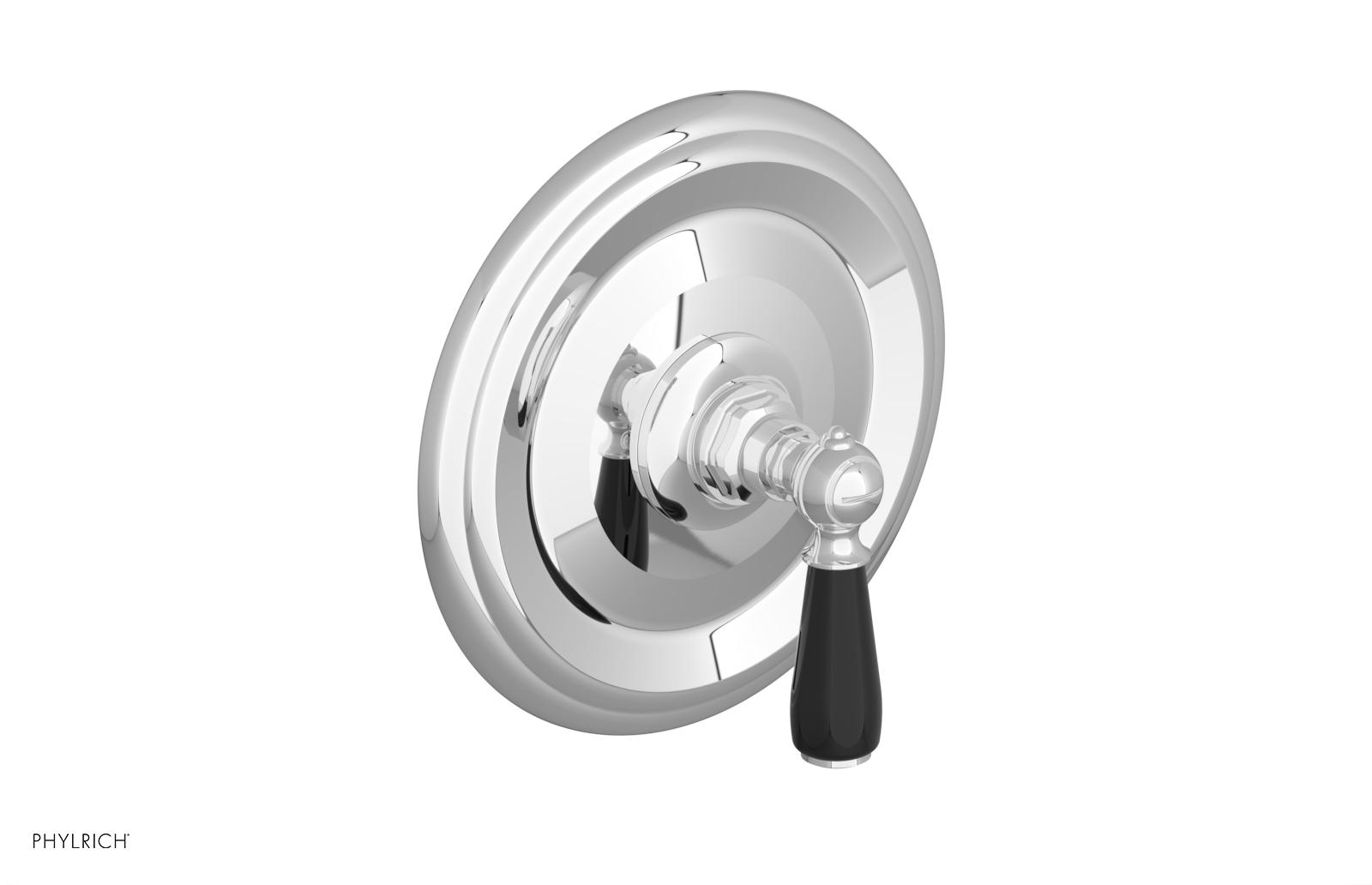 Jamestown Pressure Balance Shower Plate & Handle Trim with Black Accents - 4
