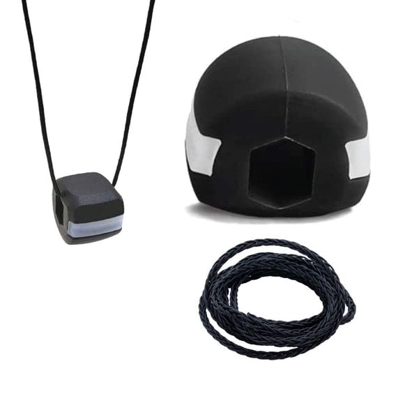 Purple Dust CN BLK JAW Exerciser - Fast & Easy Jawline Trainer for Sharp, Chiseled Face | Perfect for Home Workouts, Gym Training & Facial Muscle Toning
