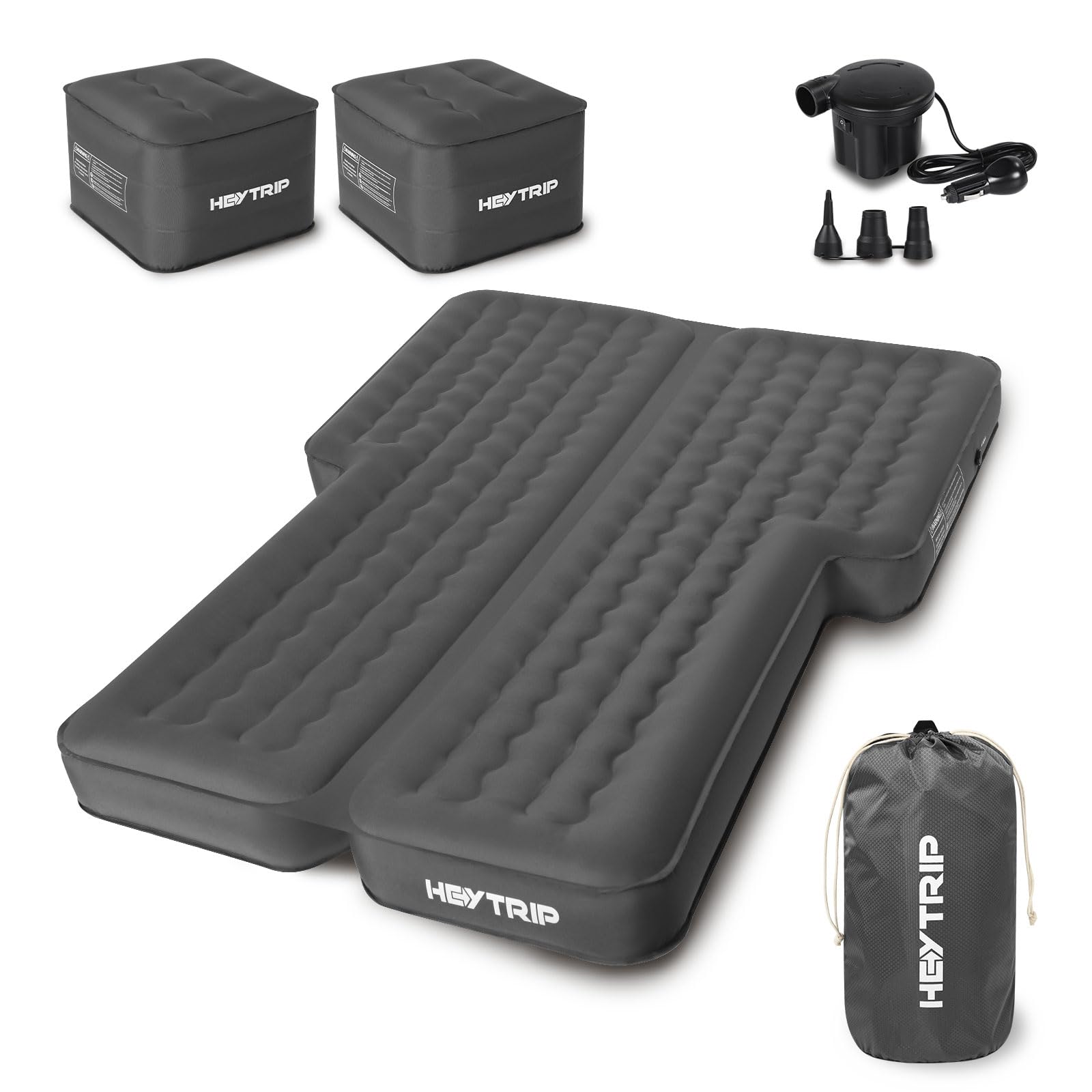 HEYTRIP 6-Inch Inflatable SUV Air Mattress for Car Camping - Adjustable Firmness, Durable Oxford Fabric with Support Cubes (74